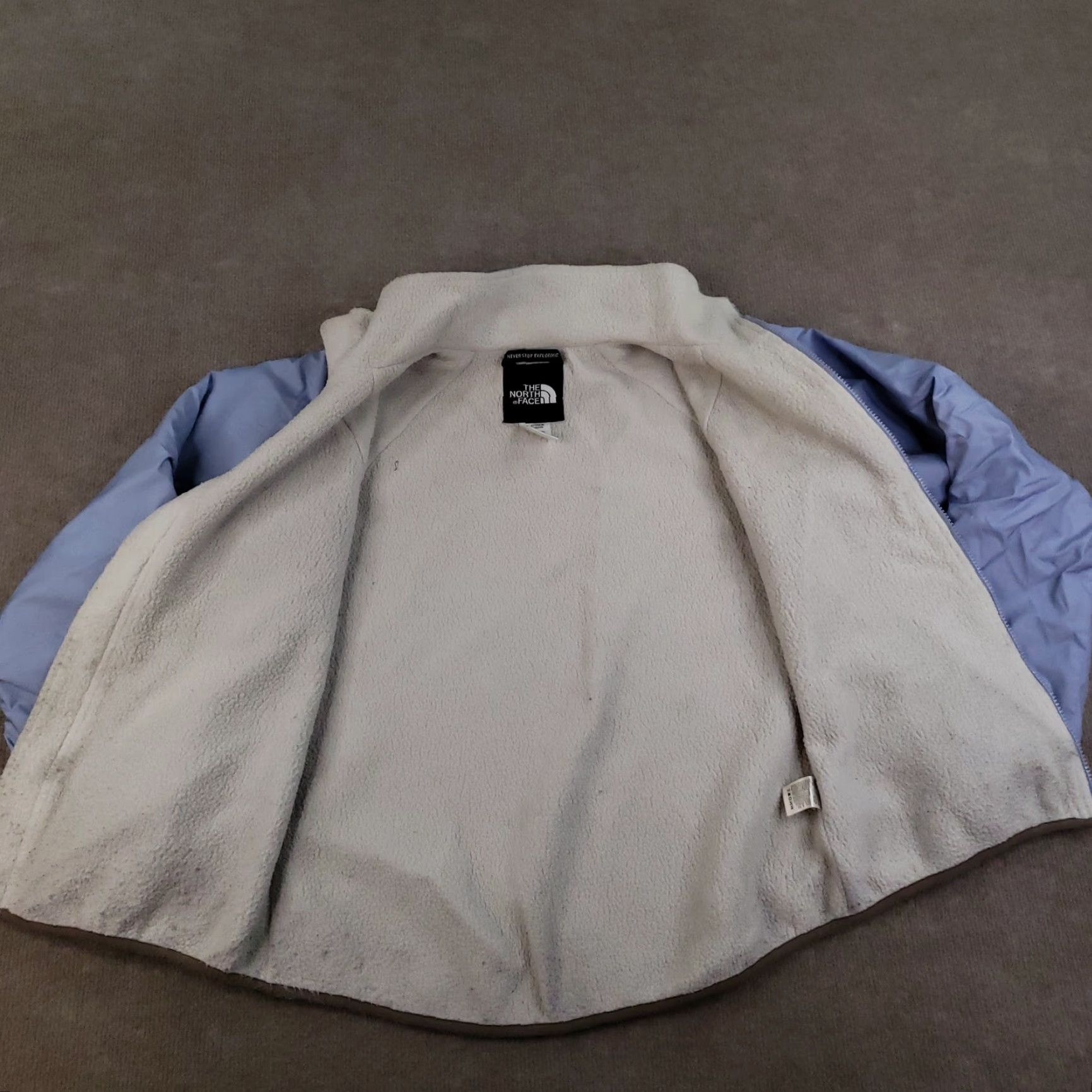 The North Face North Face Jacket Womens Large Blue Fleece Lined Full Zip Outdoor Coat Size L / US 10 / IT 46 - 6 Thumbnail