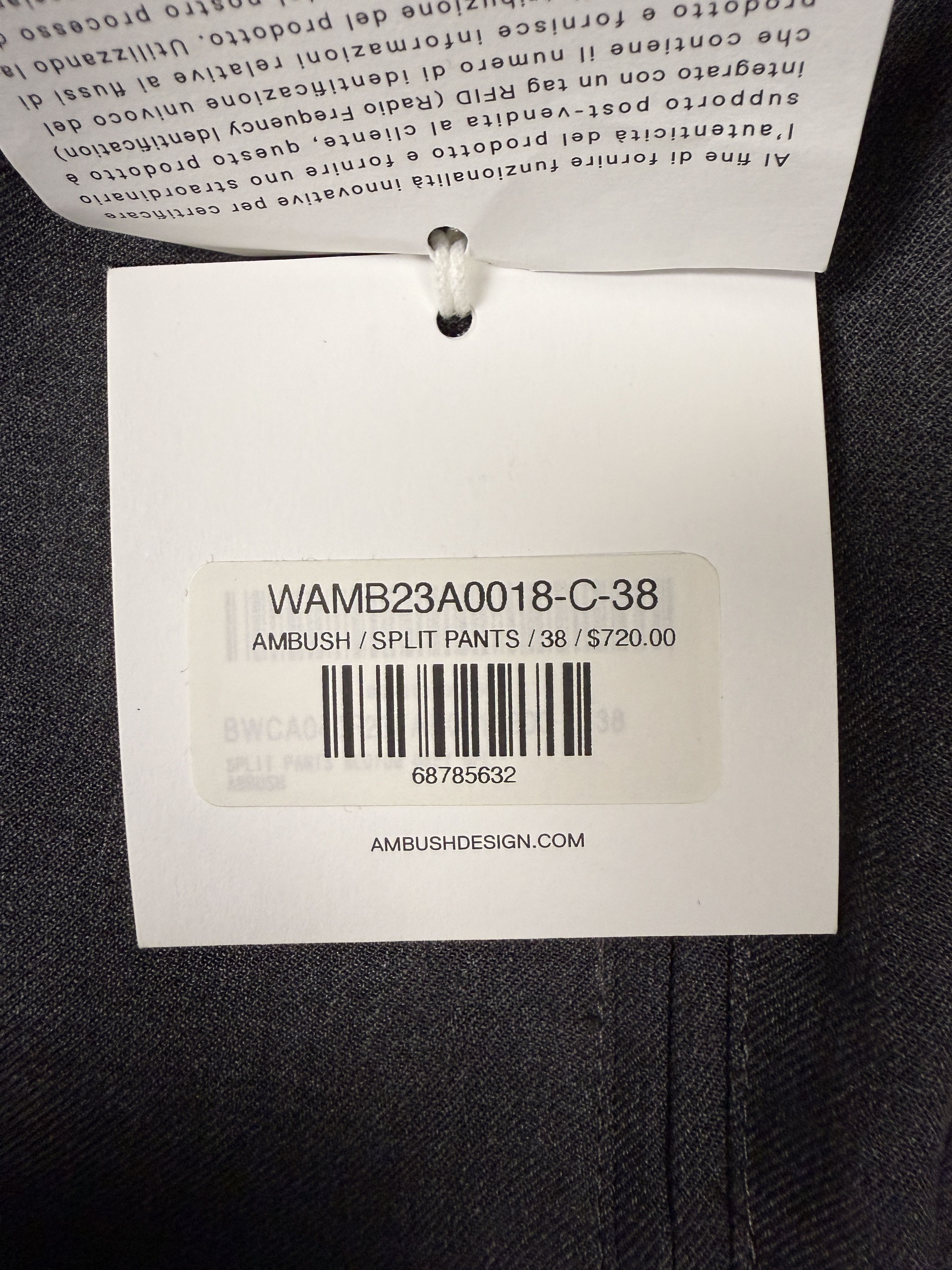 Ambush Design $720 Ambush Wool Split Pants Size 26" / US 2 / IT 38 - 9 Thumbnail