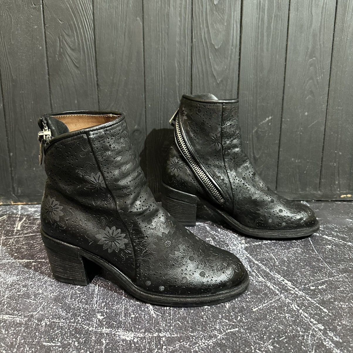 A.S 98 Airsteps Women’s Leather Boots 37eu 6.5-7us RickOwens