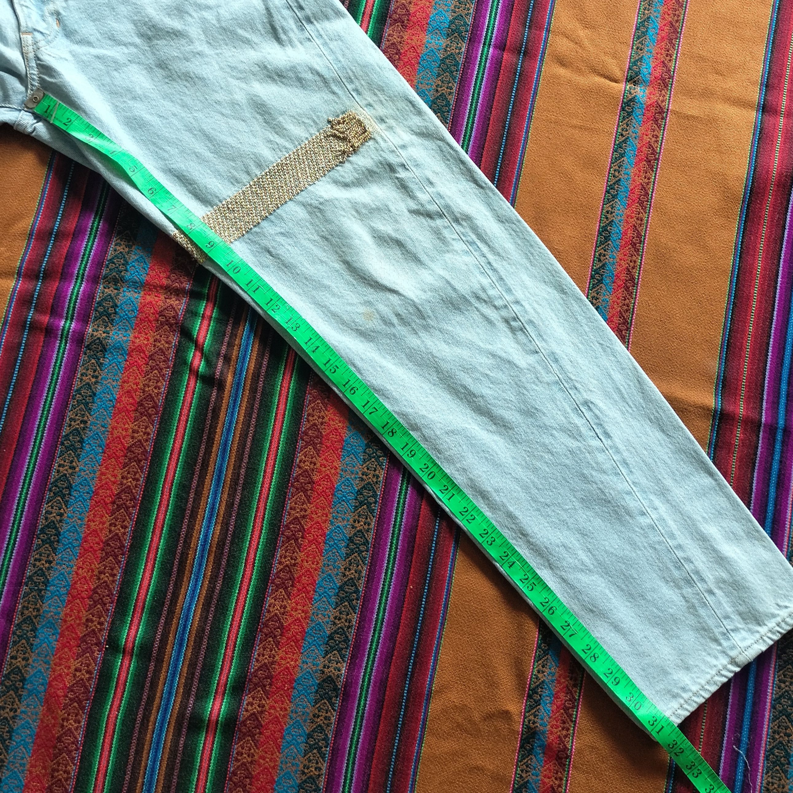 Tete Homme 20AW Kiminori morishita and yellow chain denim Size US 30 / EU 46 - 20 Thumbnail