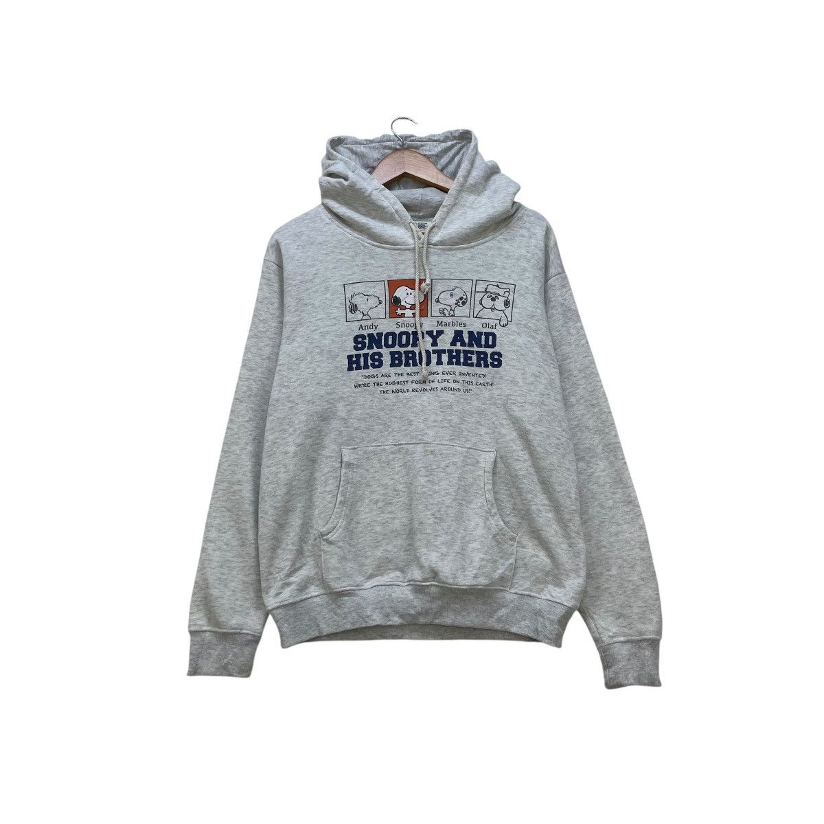 Peanuts 💥Vintage Peanuts Snoopy And His Brother Hooded Pull Over Size US M / EU 48-50 / 2 - 1 Thumbnail