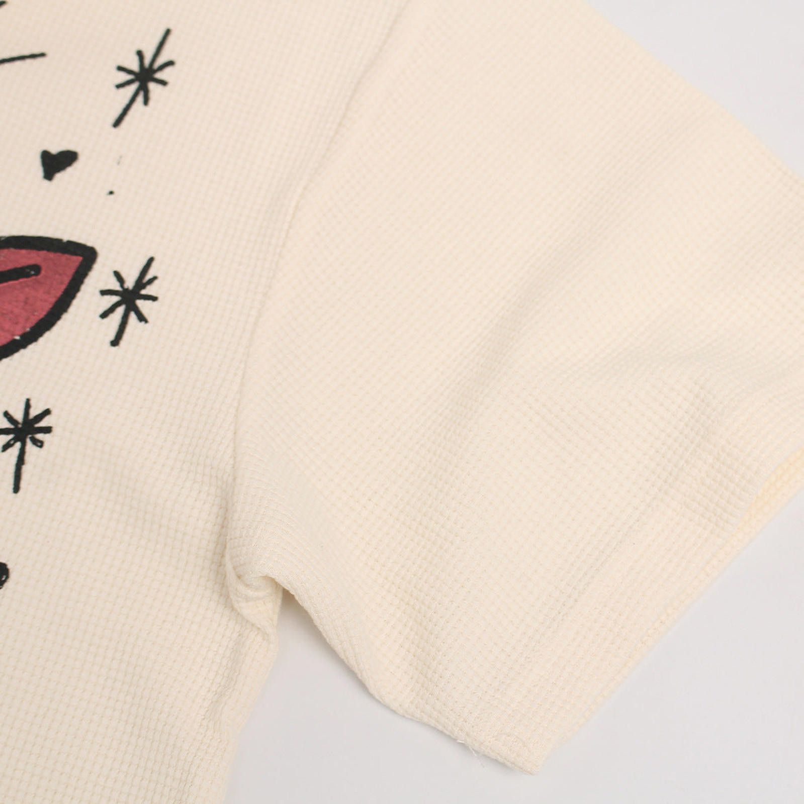 Vintage Devil Graphic Cream Cotton Tee | Oversized Street Print Size US M / EU 48-50 / 2 - 3 Thumbnail