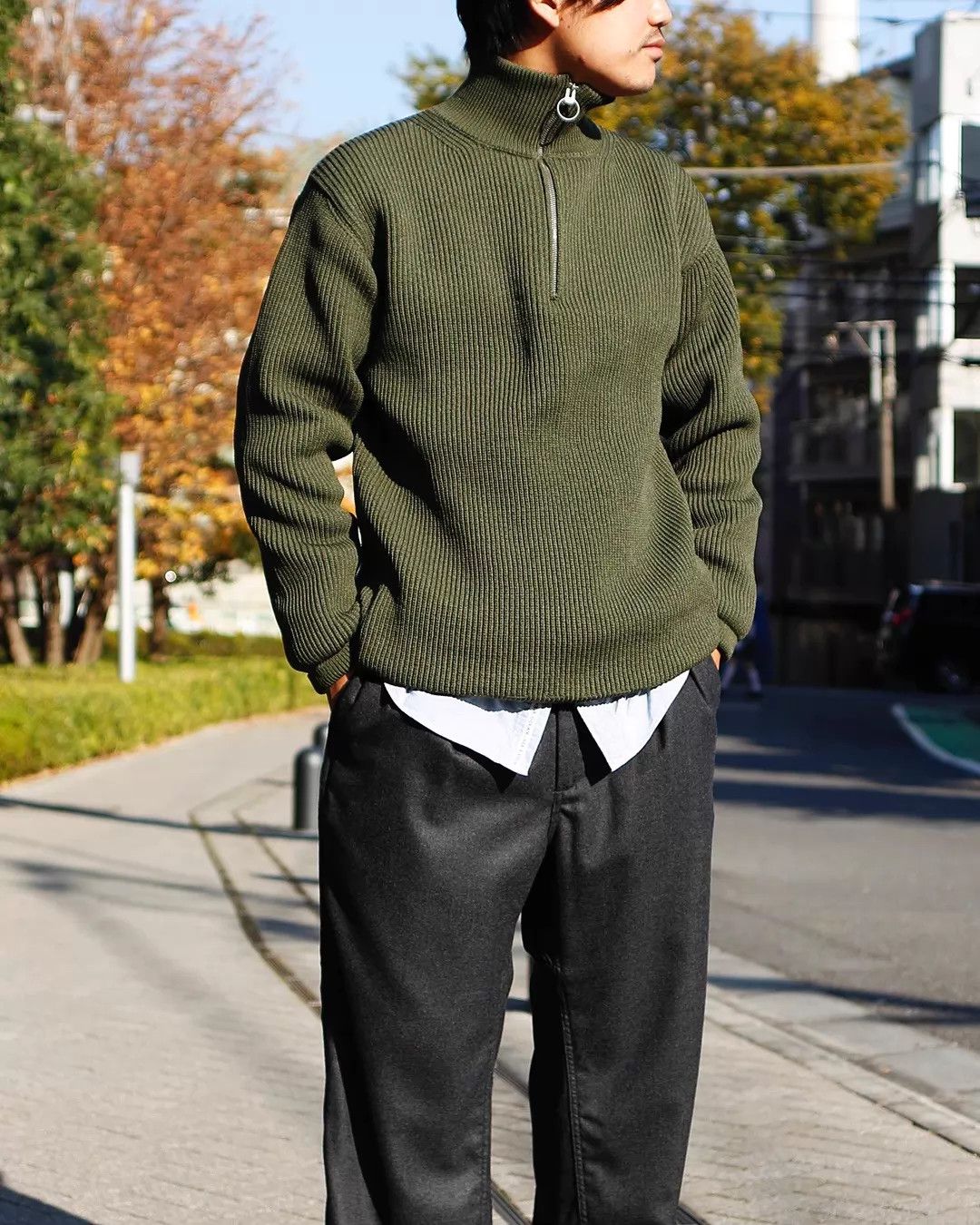 Nanamica nanamica sujf040 half-zip knit sweater XS/S heavyweight Size US XS / EU 42 / 0 - 2 Thumbnail