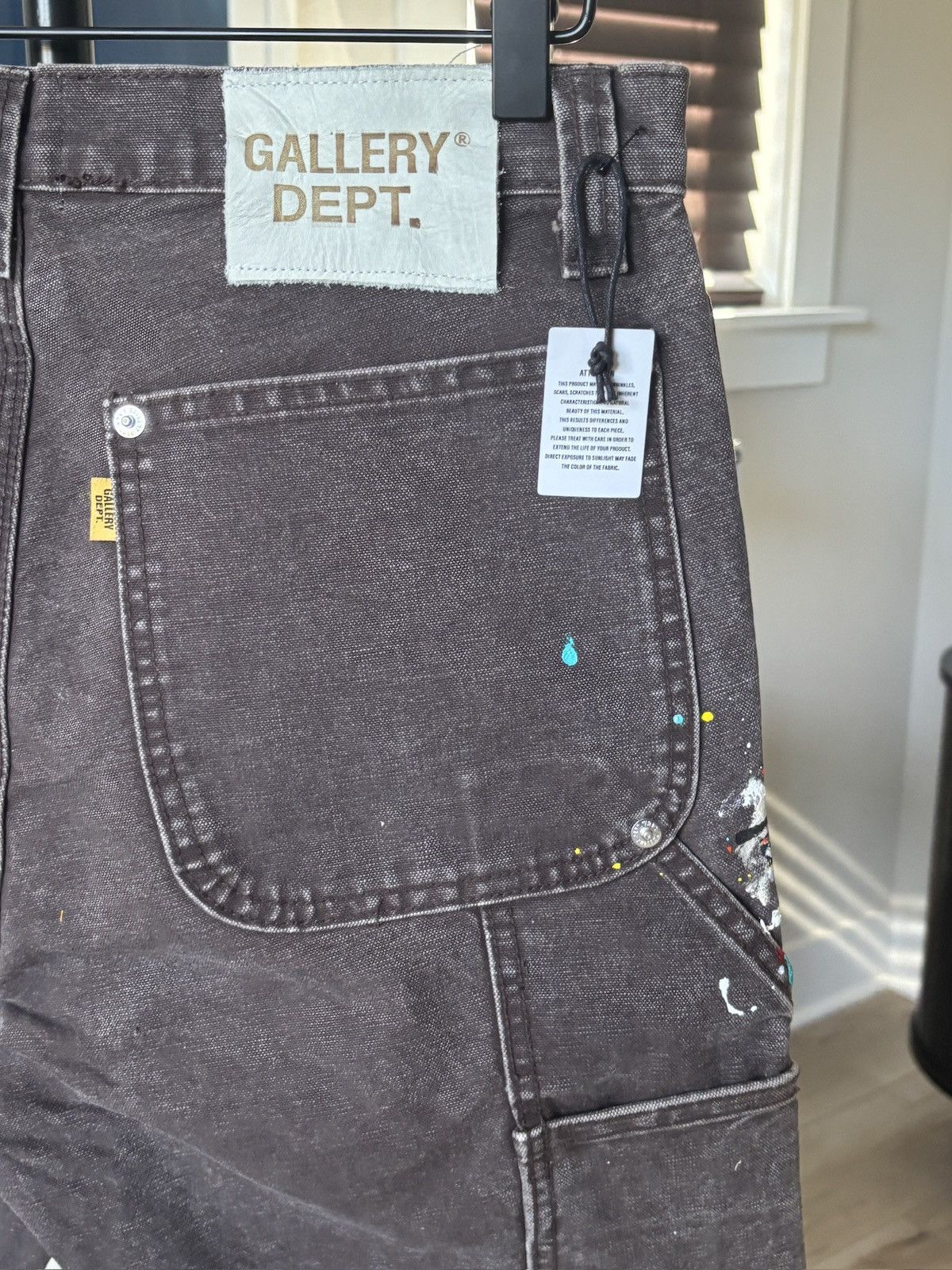 Gallery Dept. GALLERY DEPT | BROWN MOCHA PAINTER FLARE CARPENTERS Size US 29 - 11 Thumbnail