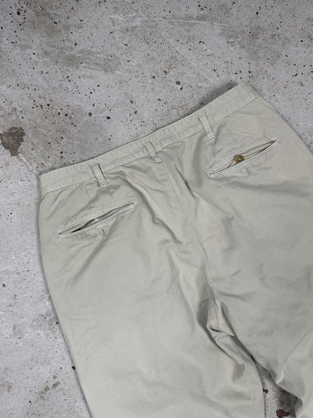 Boneville Vintage 90s Boneville Massimo Osti Wide Pleated Baggy Chino Size US 31 - 19 Thumbnail