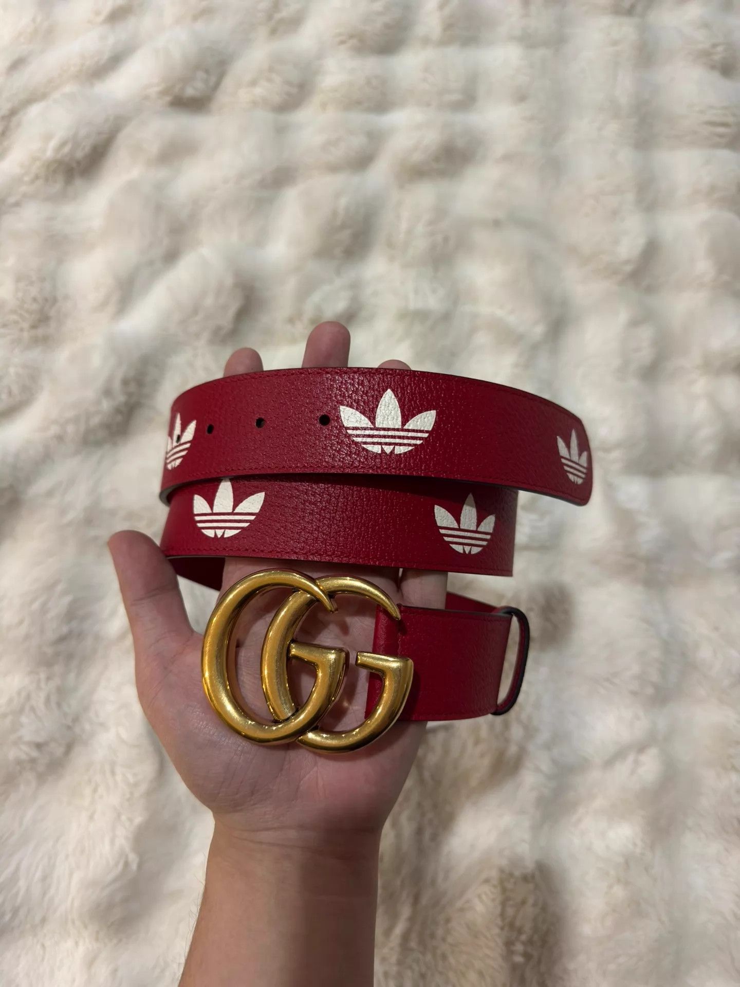 Gucci Gucci Double G Red Belt 100 New With Tags Size ONE SIZE - 3 Thumbnail
