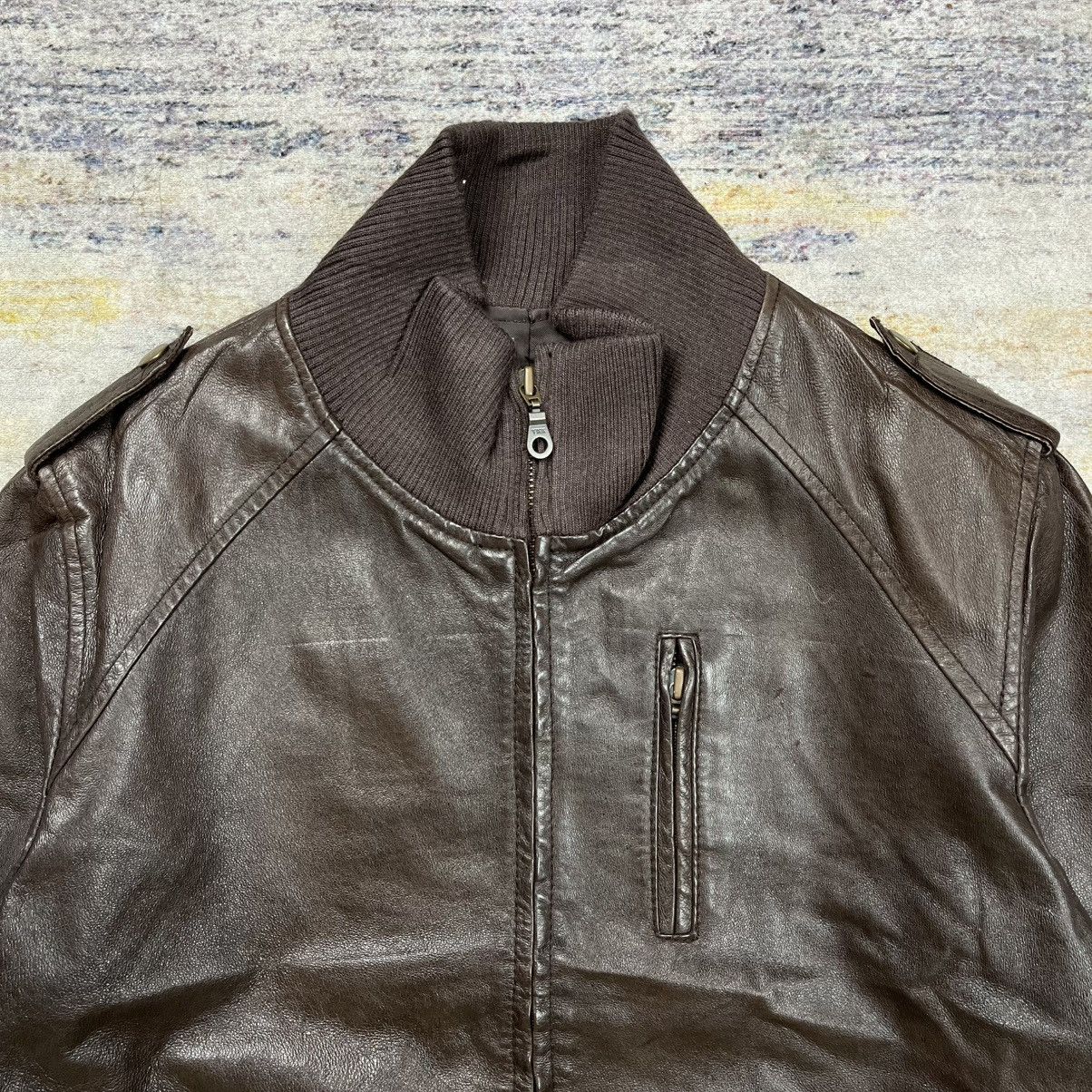 Isamu Katayama Backlash Slow Wear multi zipper bomber leather jacket Size US M / EU 48-50 / 2 - 7 Thumbnail