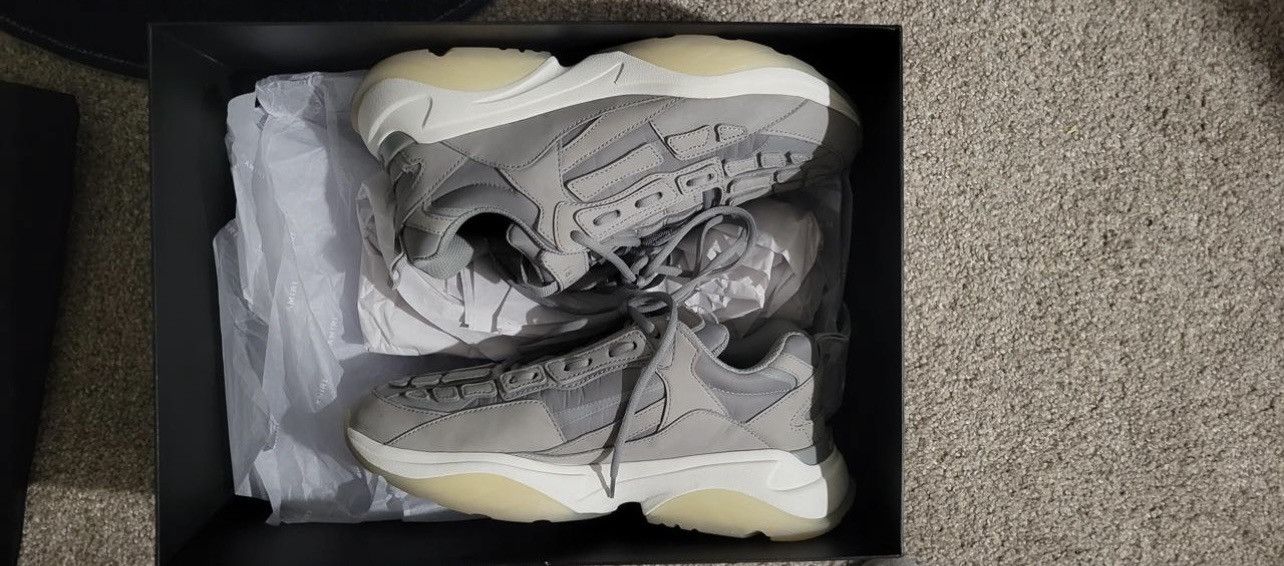 Amiri Amiri Grey Bone Runners Size US 9 / EU 42 - 1 Thumbnail