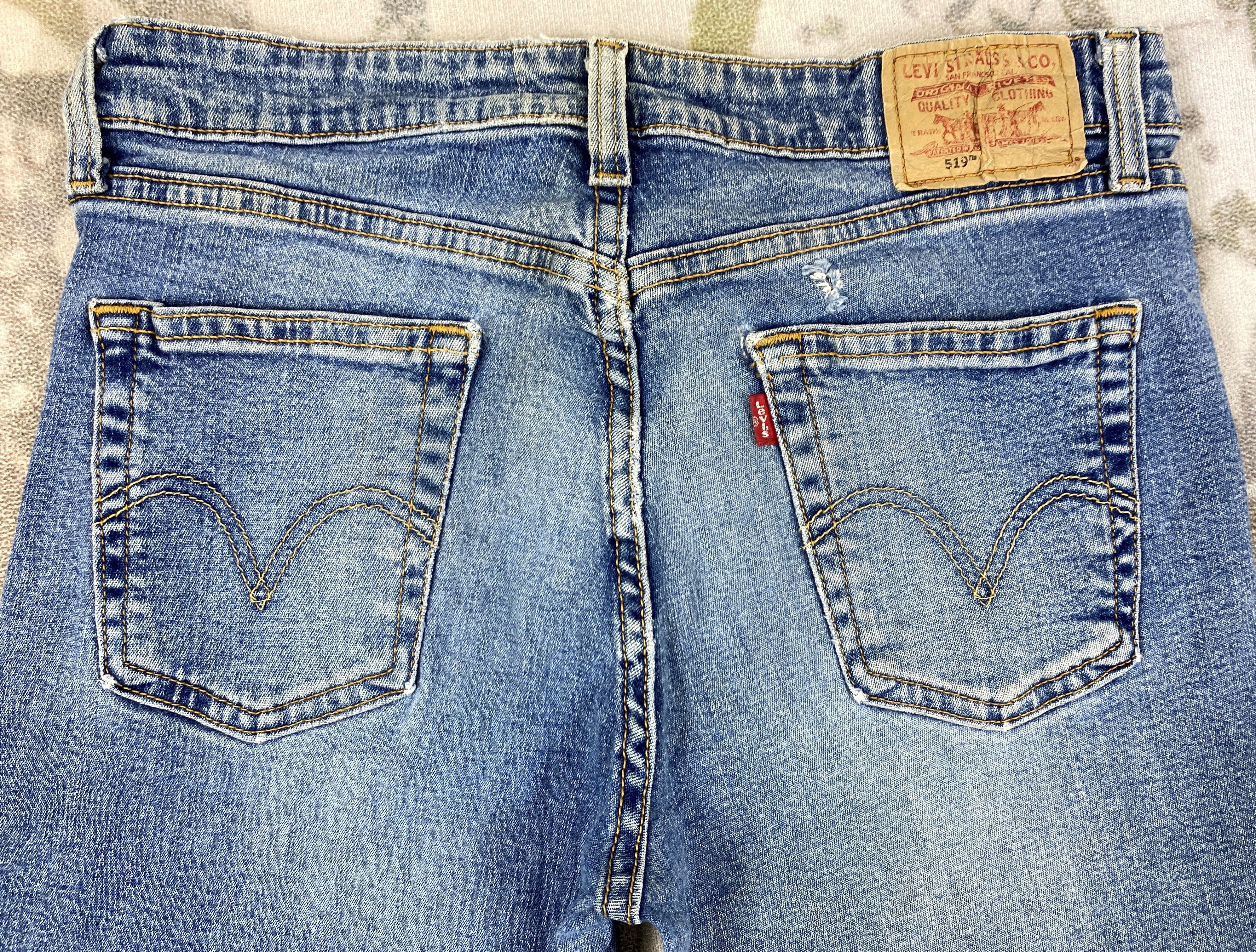 Japanese Brand Vintage Levi's 519 Low Flared Denim 30 x 31.5 -JN691 Size US 30 / EU 46 - 4 Thumbnail