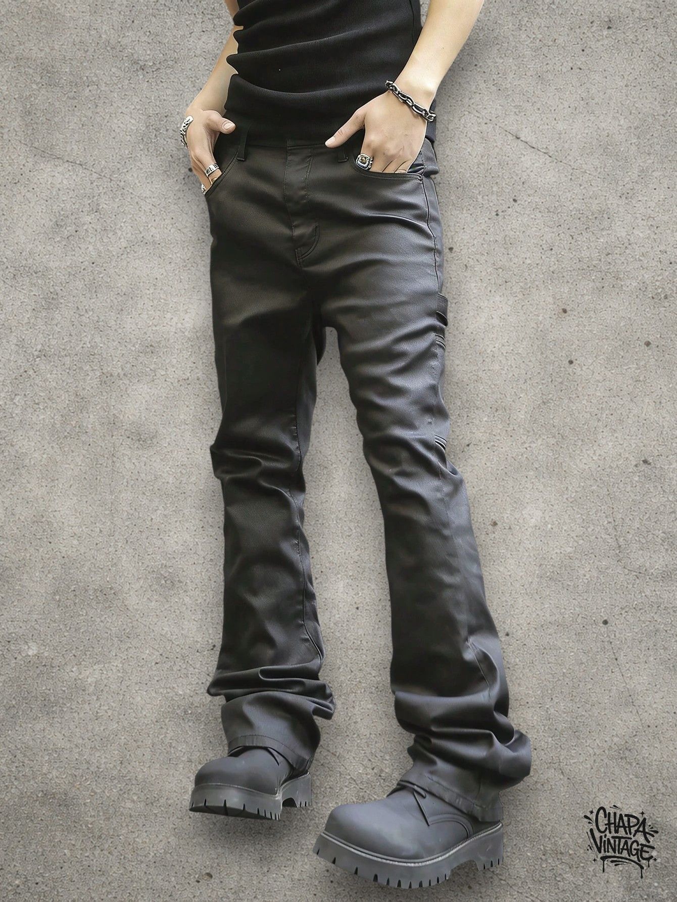 Vintage Opium slim goth pants Size US 32 / EU 48 - 2 Thumbnail