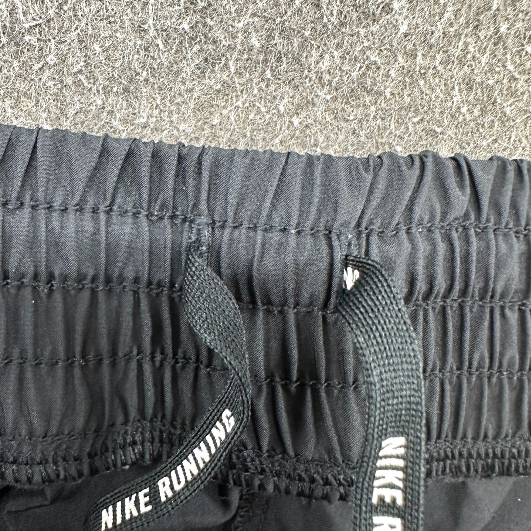 Nike Nike Pants Mens Small Black Track Jogger Swoosh Lightweight Drawstring Running Size US 29 - 2 Thumbnail