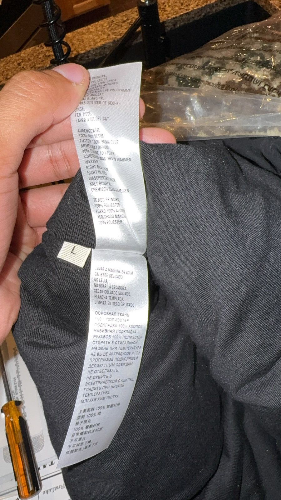 1017 ALYX 9SM 1017 ALYX 9SM Camo Asymmetrical Polar Myles Fleece *GRAIL* Size US L / EU 52-54 / 3 - 12 Thumbnail