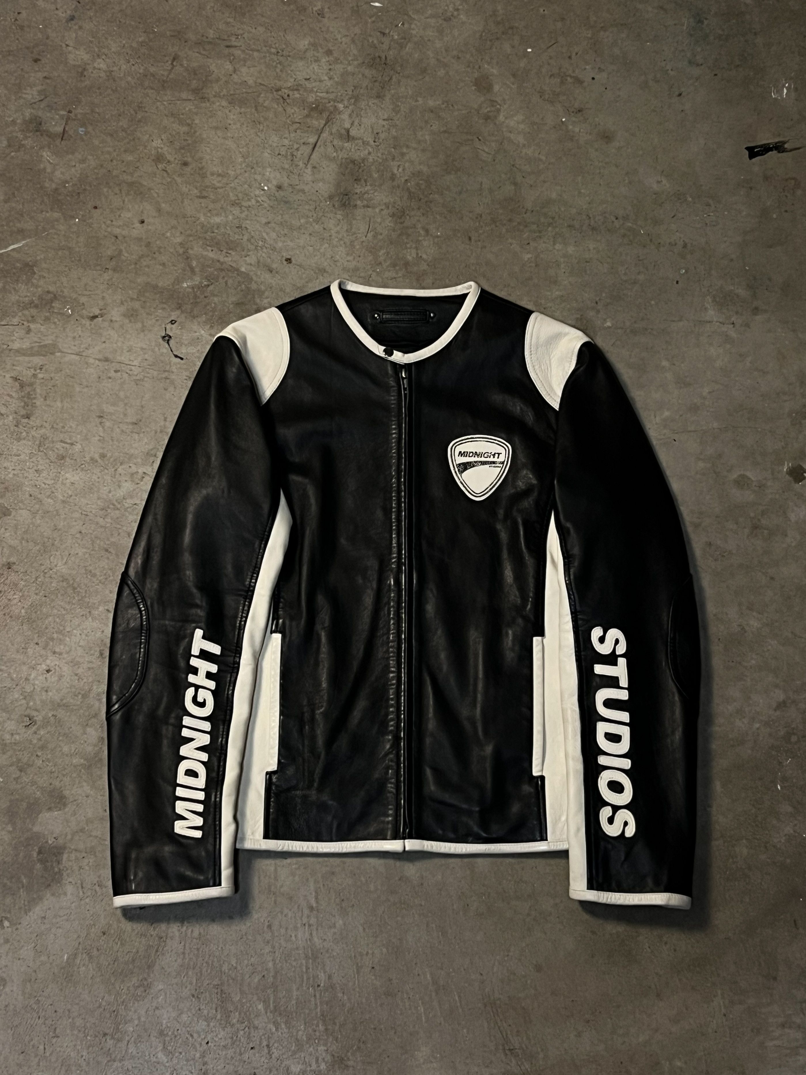 Midnight Studios MIDNIGHT STUDIOS "SUICIDE MOTO" CALF LEATHER BIKERS JACKET Size US M / EU 48-50 / 2 - 1 Thumbnail