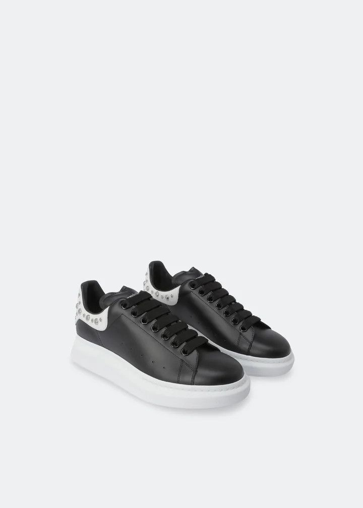 Alexander McQueen o1w1db10725 Oversized Sneaker in Black Size US 12.5 / EU 45-46 - 2 Thumbnail