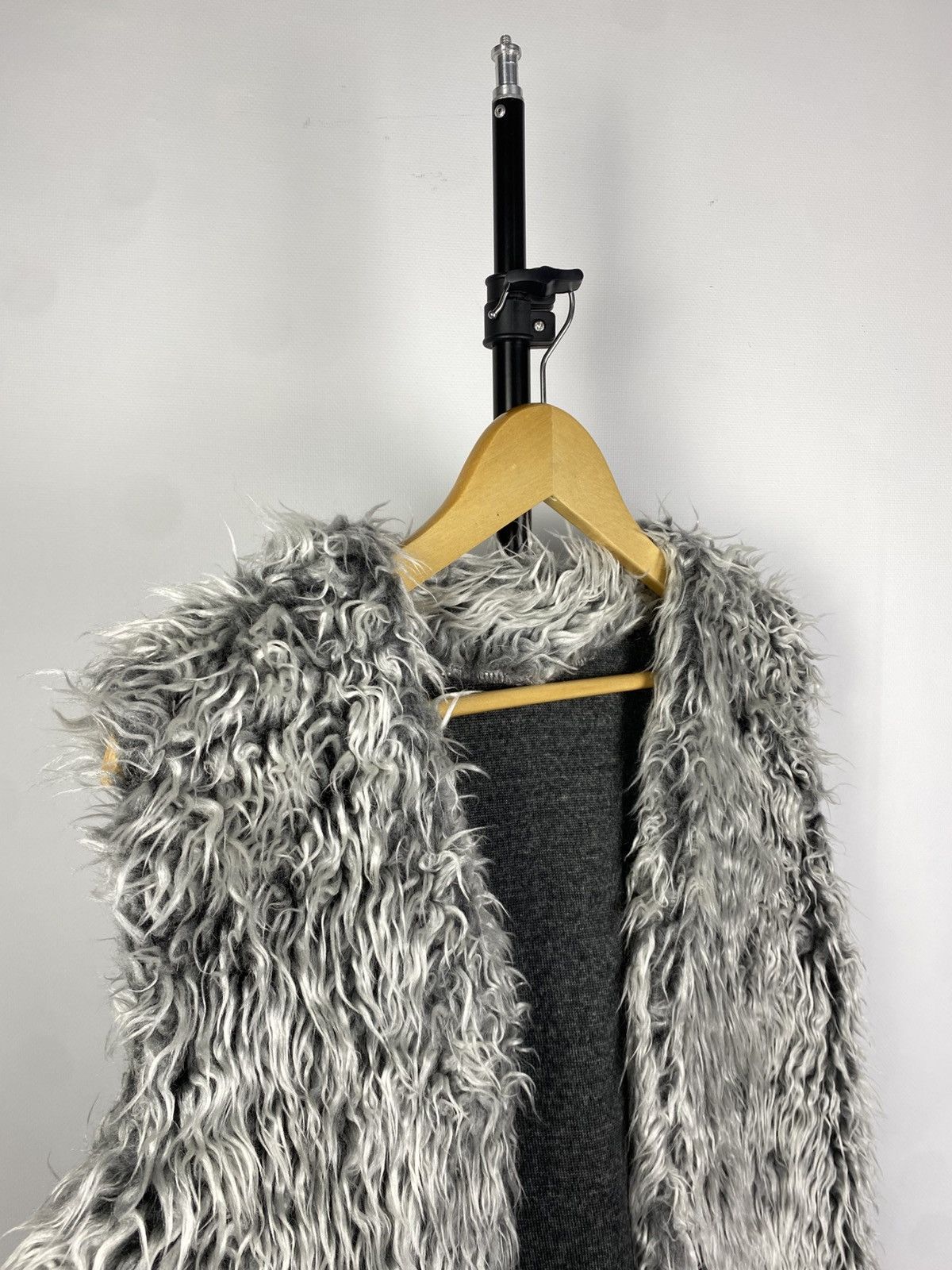 If Six Was Nine × Japanese Brand × Le Grande Bleu (L.G.B.) 💥Y2k Vintage Fluffy Mohair Fuzzy Drip Varsity Vest Jacket Size S / US 4 / IT 40 - 2 Thumbnail