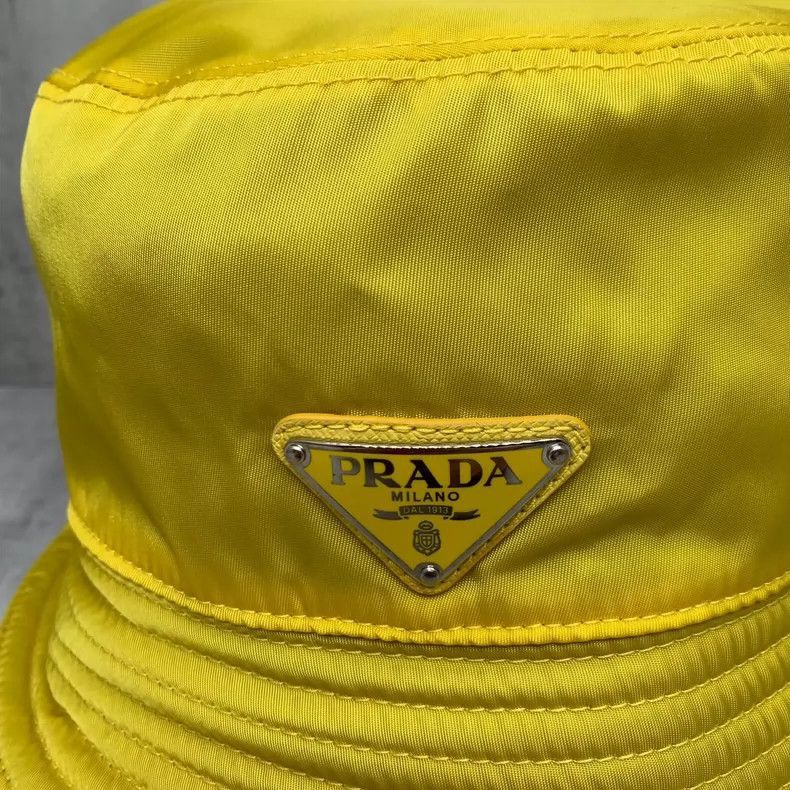 Prada Prada Yellow Fisherman Hat L Size -2505 Size ONE SIZE - 4 Thumbnail