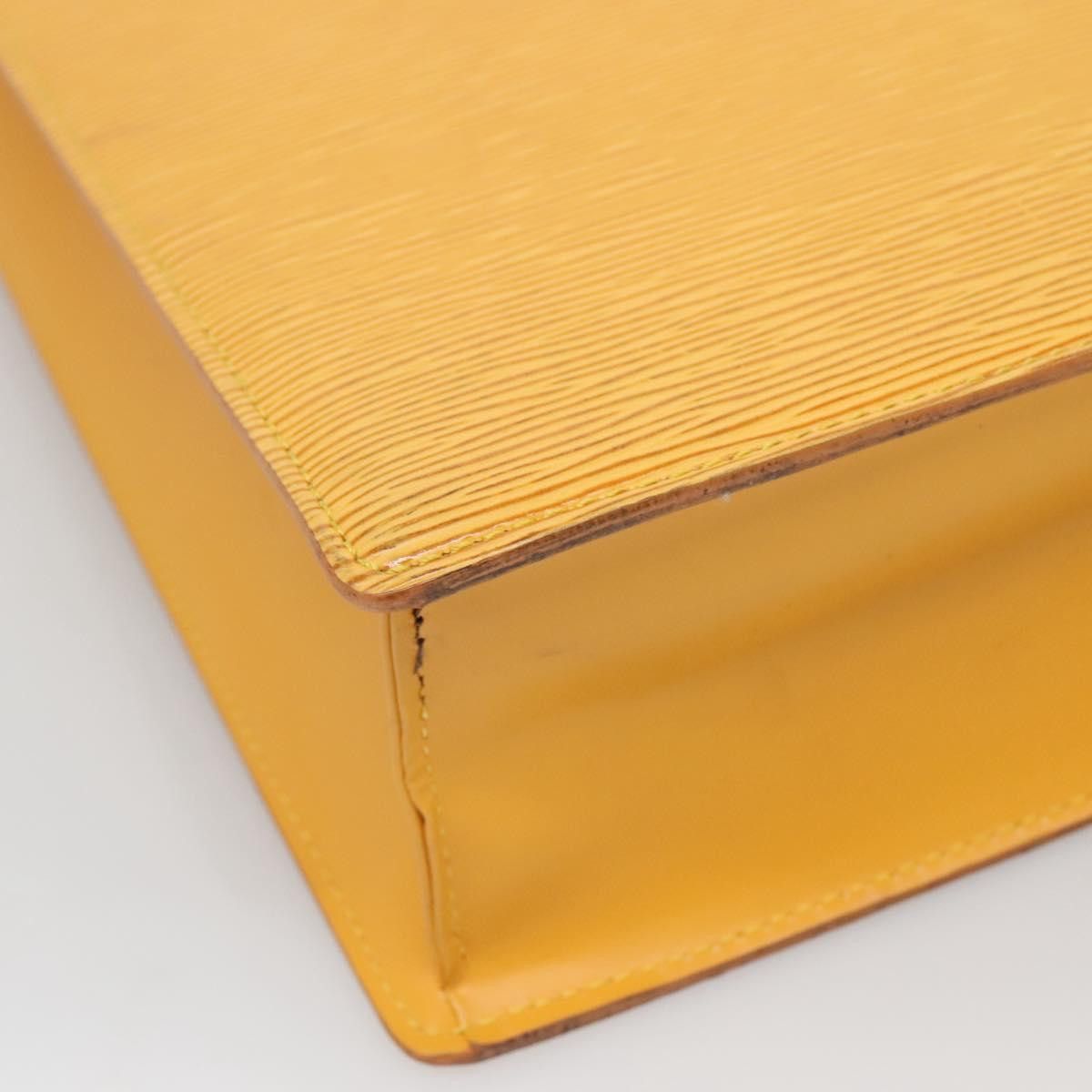 Louis Vuitton LOUIS VUITTON Epi Sac Plat Hand Bag Yellow M52079 Size ONE SIZE - 15 Thumbnail
