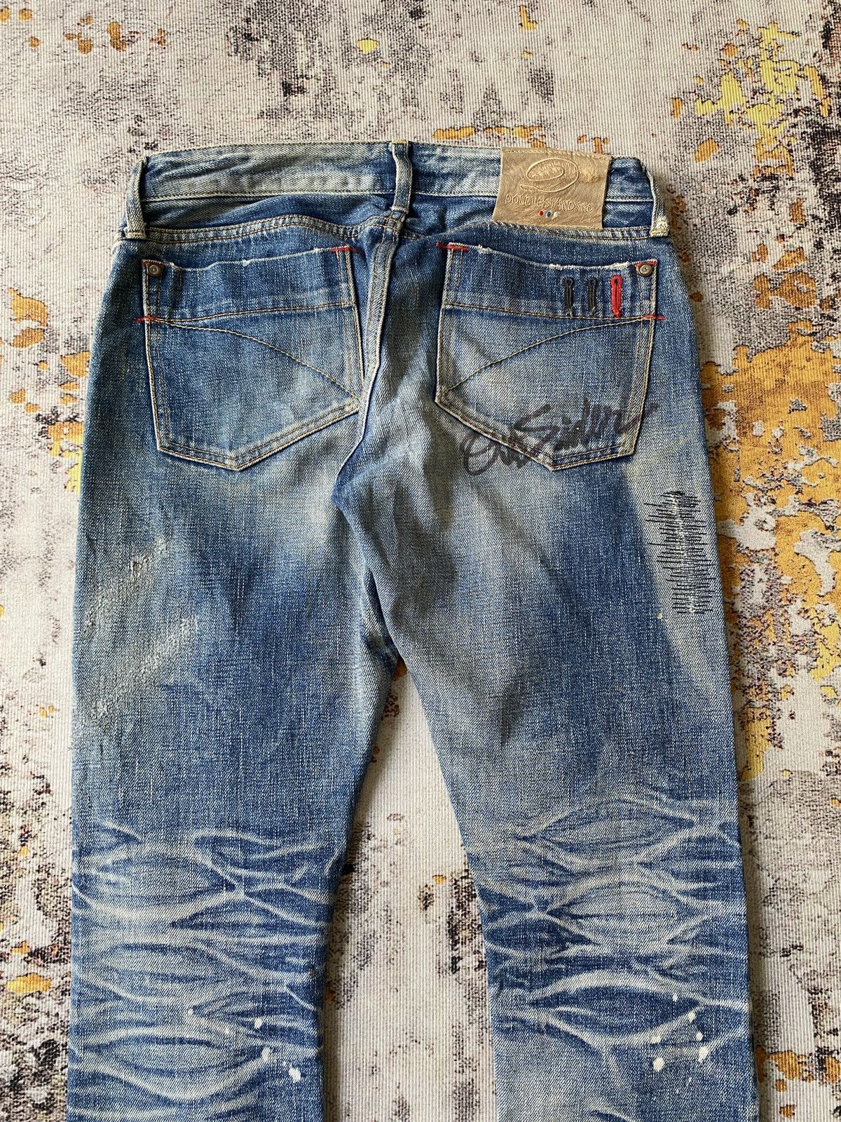 Japanese Brand Double Standard Clothing Japan Distressed Honeycomb Selvedge Size US 30 / EU 46 - 11 Thumbnail