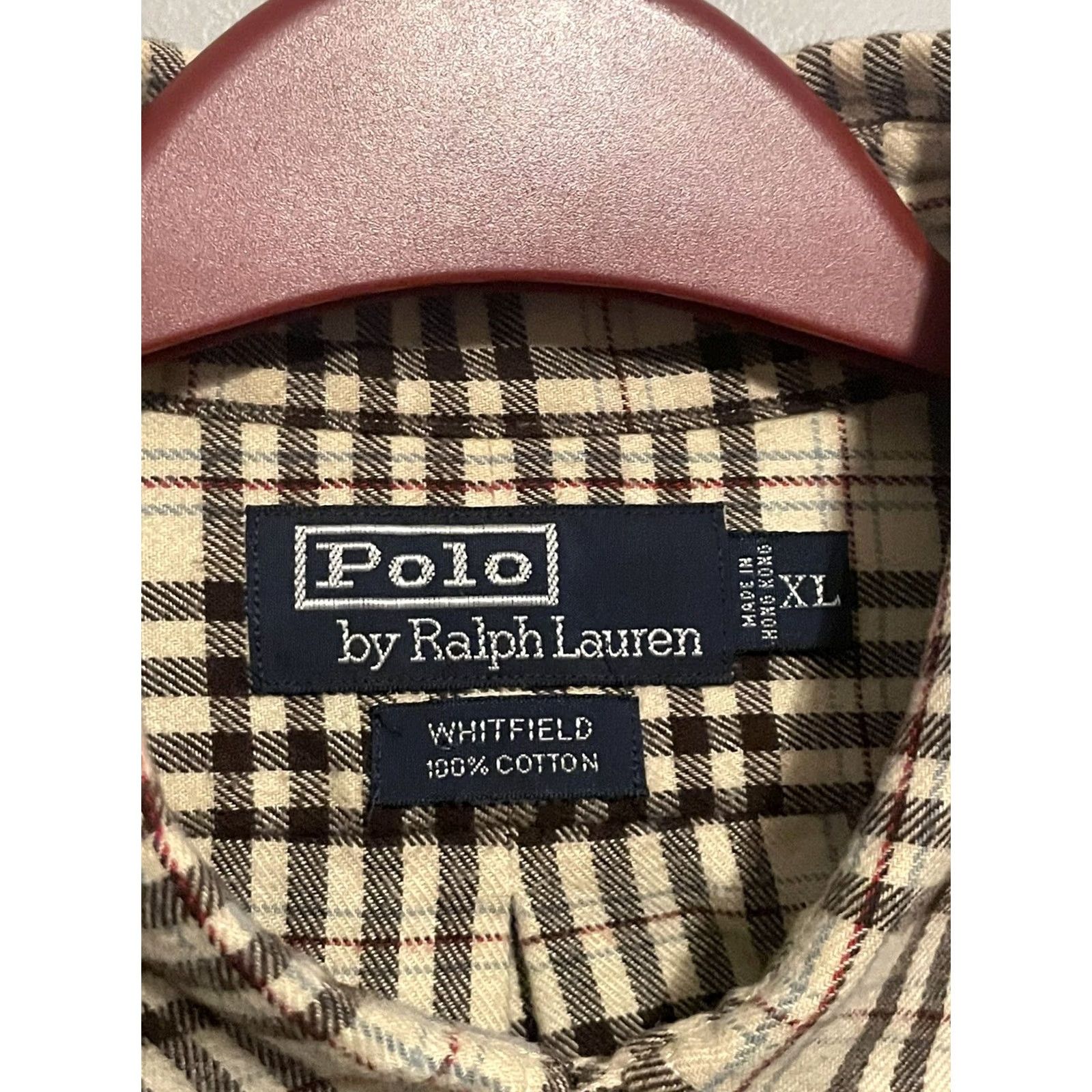 Polo Ralph Lauren Ralph Lauren Polo Shirt Adult XL Plaid Button Up Flannel Whitfield D84 Multicolor Long Sleeve Button-Down Collar Men Shirt Size US XL / EU 56 / 4 - 3 Thumbnail