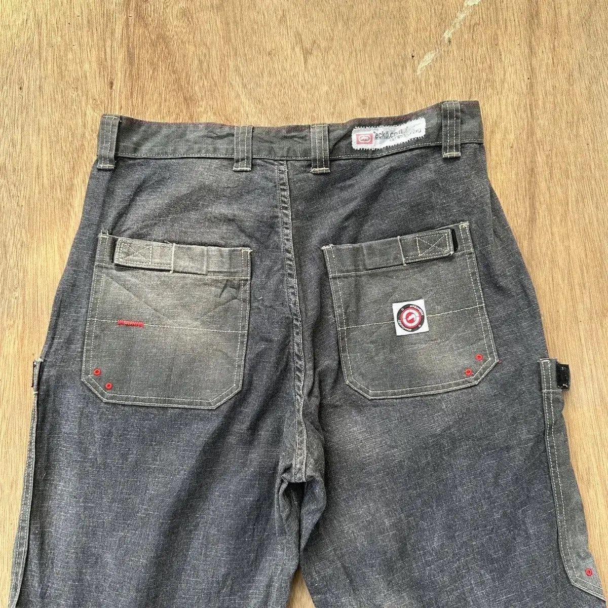 Ecko Unltd. CRAZY 🔥Y2K ECKO UNLTD. WORKWEAR JEANS BAGGY DENIM VERY RARE Size US 32 / EU 48 - 11 Thumbnail