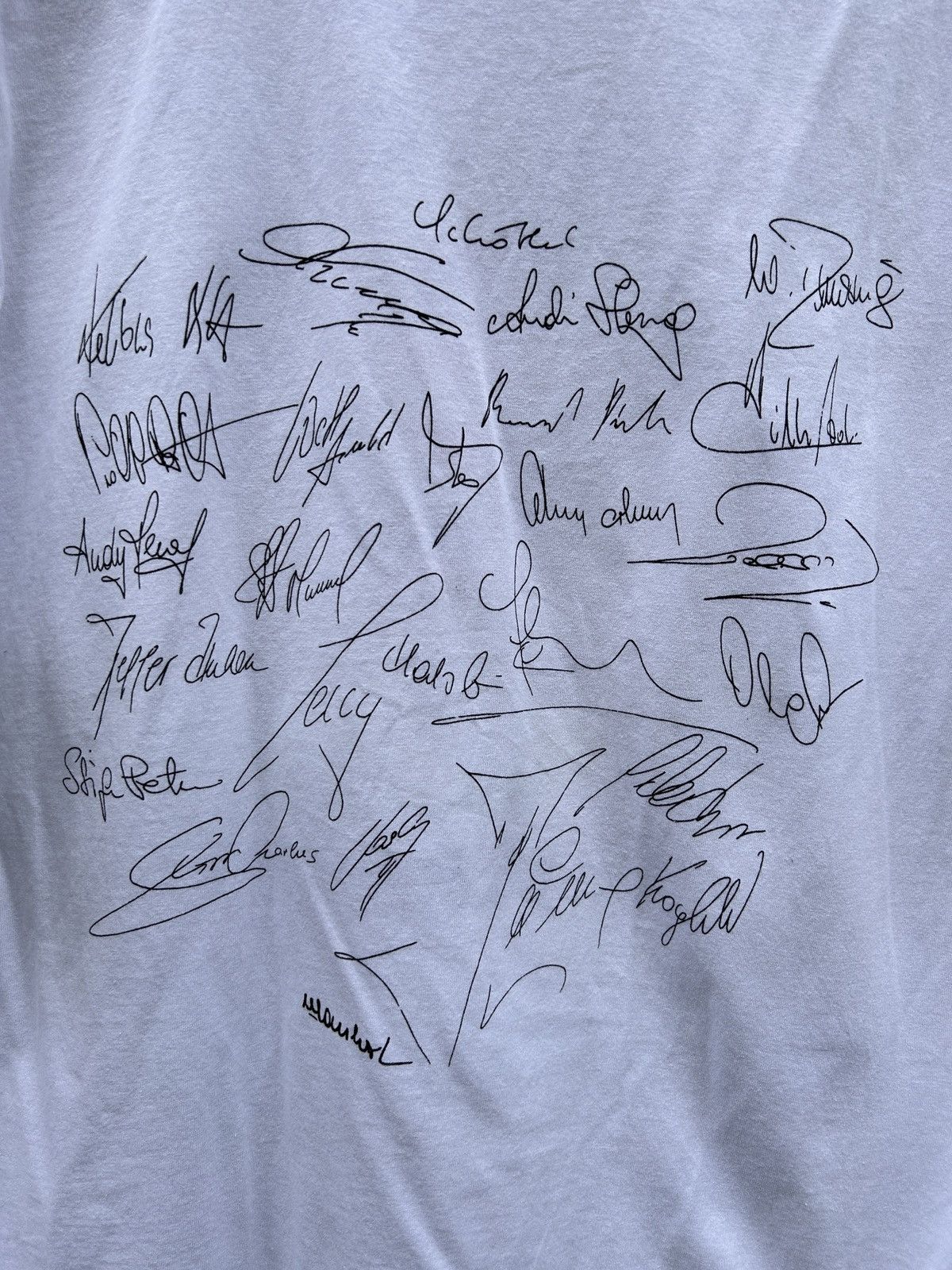 Vintage 90s Vintage Austria Osterreich 1998 World Cup Authgraph Tee Size US S / EU 44-46 / 1 - 5 Thumbnail