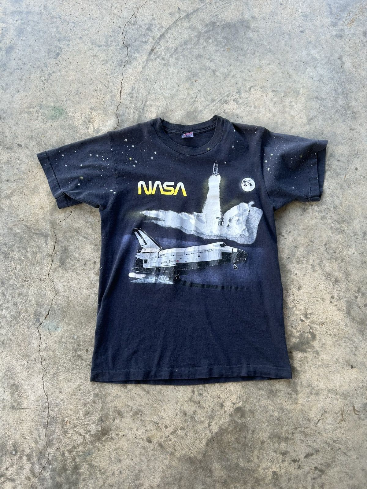 Vintage 90s NASA Space w/Stars Tee Size US S / EU 44-46 / 1 - 1 Thumbnail
