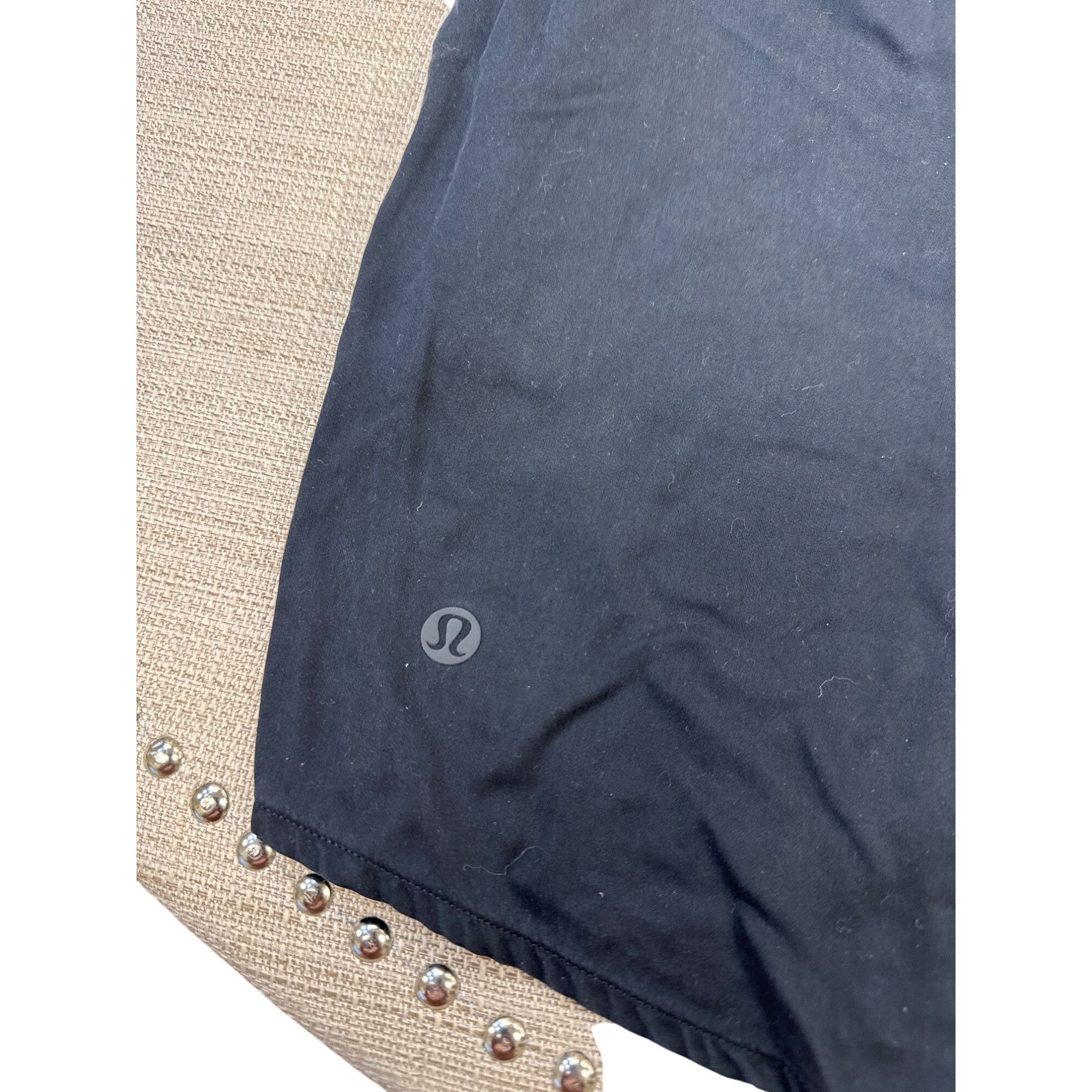 Lululemon Lululemon Womens Black Drawstring Performance Shorts Size 6 Size 28" / US 6 / IT 42 - 3 Thumbnail