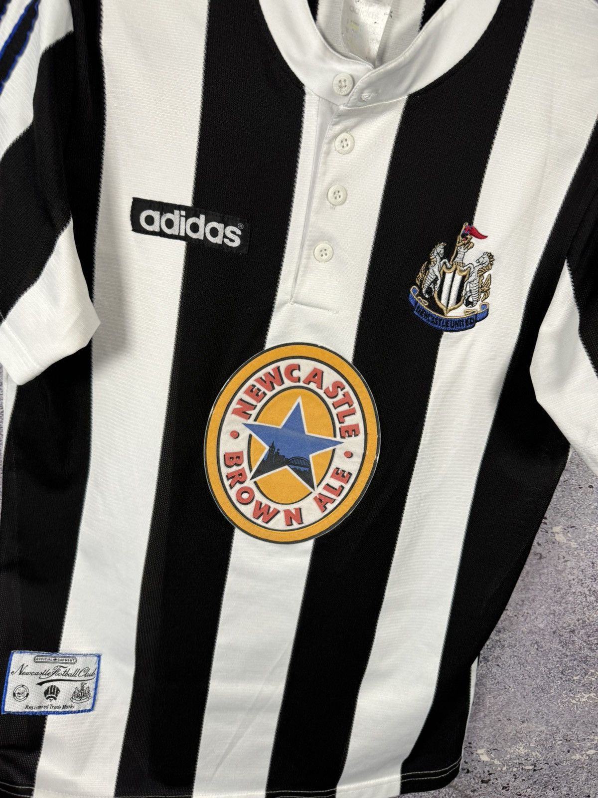 Adidas × Vintage 90’s Vintage Newcastle United 1995/96 Adidas Soccer Jersey Size US S / EU 44-46 / 1 - 11 Thumbnail