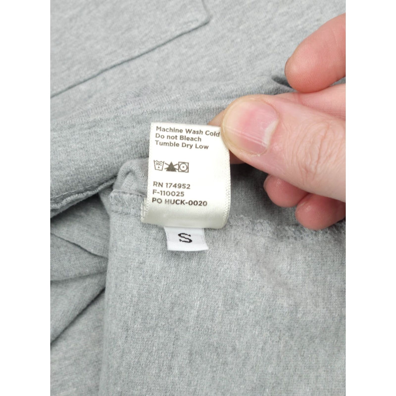 Flint And Tinder Flint and Tinder Shirt Mens Small Gray Long Sleeve Pocket T Made USA Size US S / EU 44-46 / 1 - 7 Thumbnail