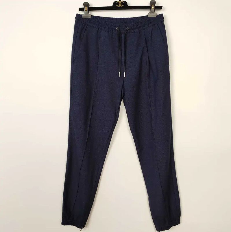 Dior Dior Men's Casual Pants in Dark Blue Wool 0089 Size US 32 / EU 48 - 1 Thumbnail