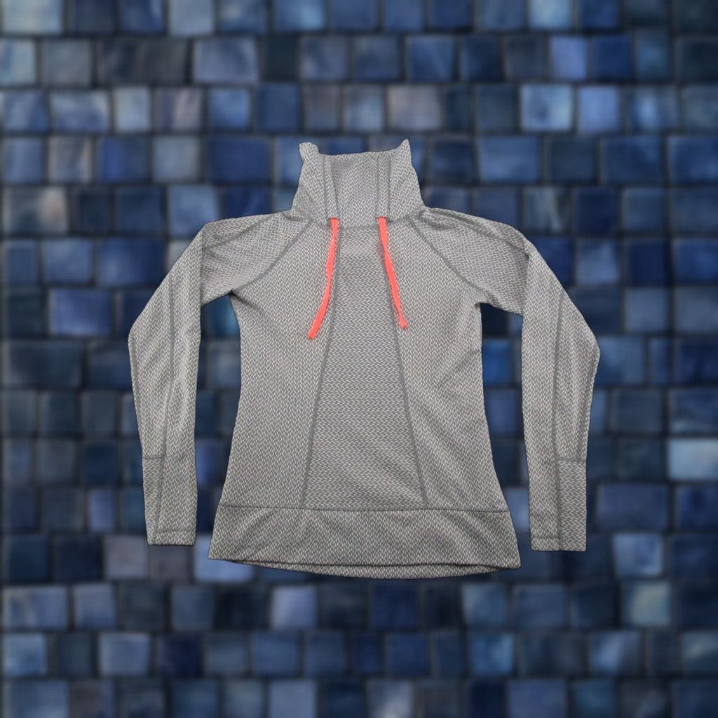 Avalanche Avalanche Jacket Women Size S Gray Fleece Cowl Mock Neck Pullover Top Long Sleeve Casual Basic Drawstring Warm Soft Spring Fall Size S / US 4 / IT 40 - 1 Thumbnail