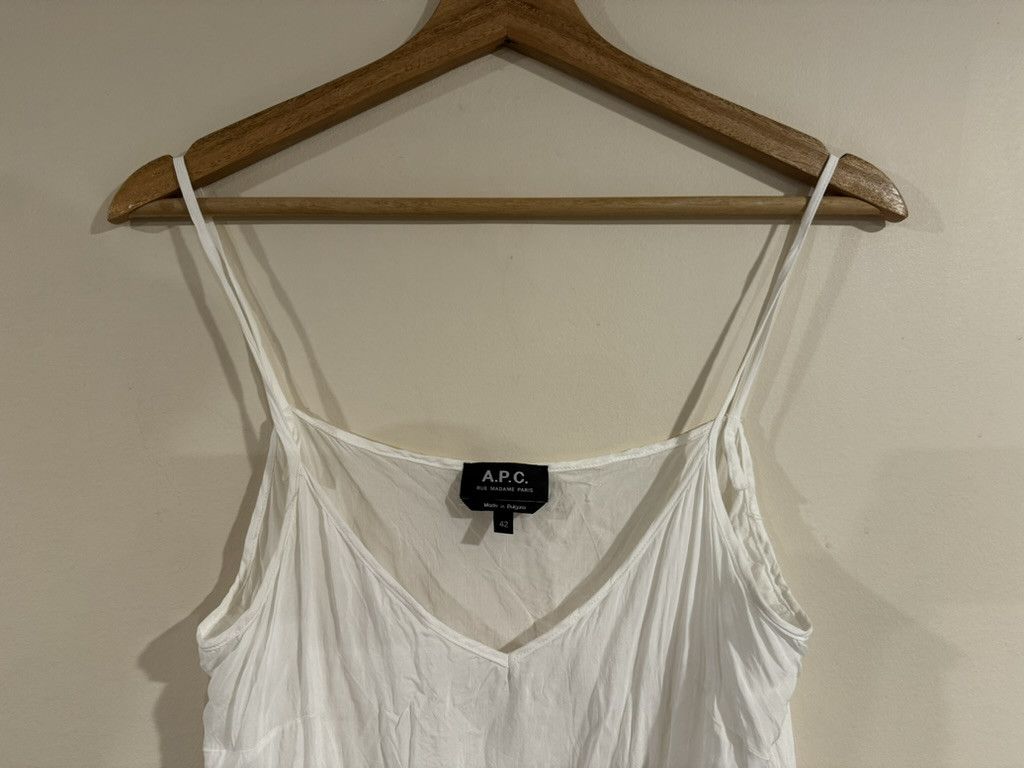 A.P.C. White Cotton Blend Tank Top Size M / US 6-8 / IT 42-44 - 3 Thumbnail