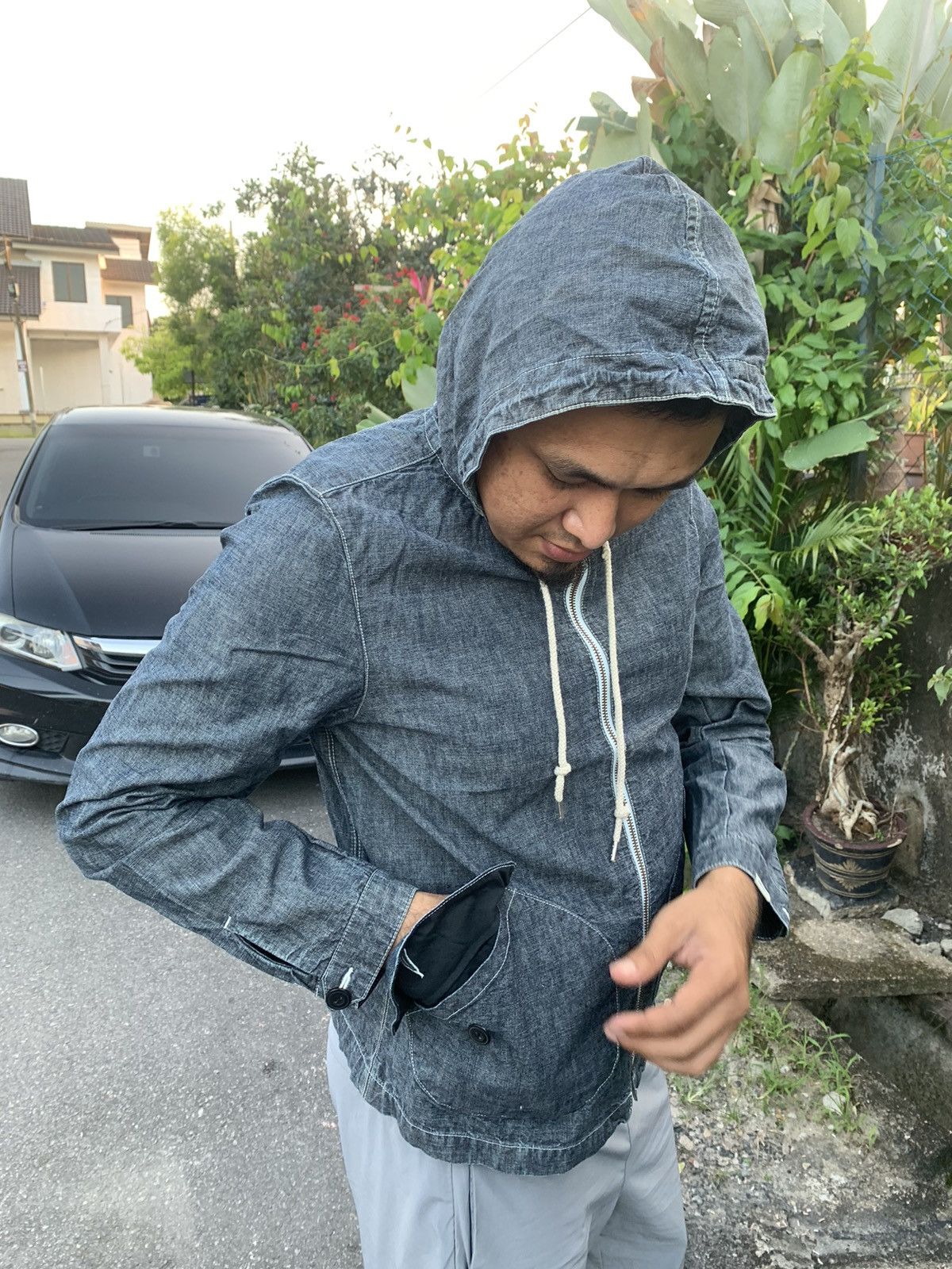 Japanese Brand × Oshkosh Vintage Oshkosh Denim Hoodie Jacket Size US M / EU 48-50 / 2 - 15 Thumbnail
