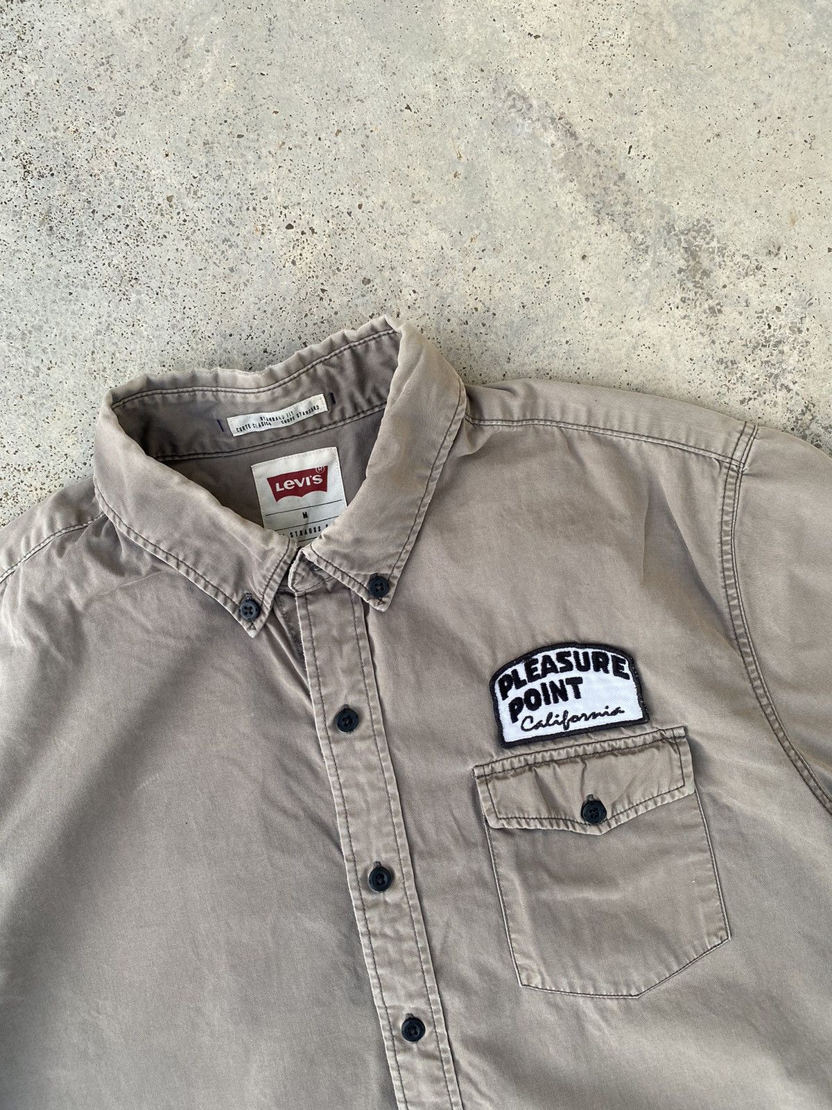 Levi's 2000s Faded Levis Crazy Patches Design Shirt Size US L / EU 52-54 / 3 - 6 Thumbnail