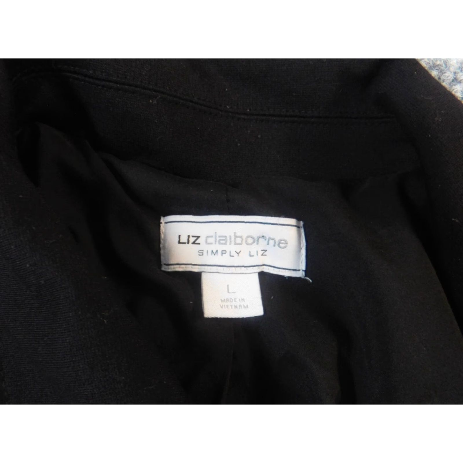 Liz Claiborne Liz Claiborne Womens Coat L black full zip Simply Liz Coat Women Regular L Black Polyester Softshell Zipper Breathable Casual Winter Size L / US 10 / IT 46 - 5 Thumbnail
