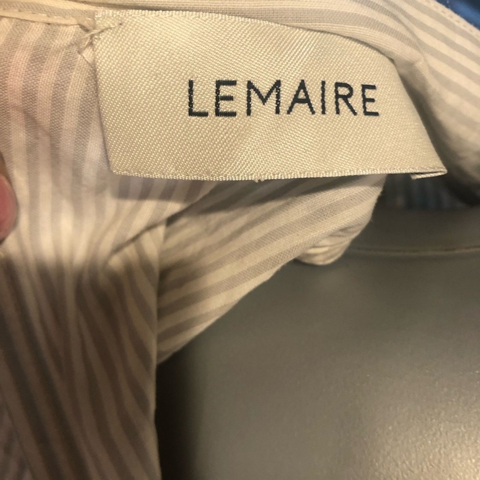 Lemaire Dress cotton striped Designer Lemaire Size S / US 4 / IT 40 - 15 Thumbnail