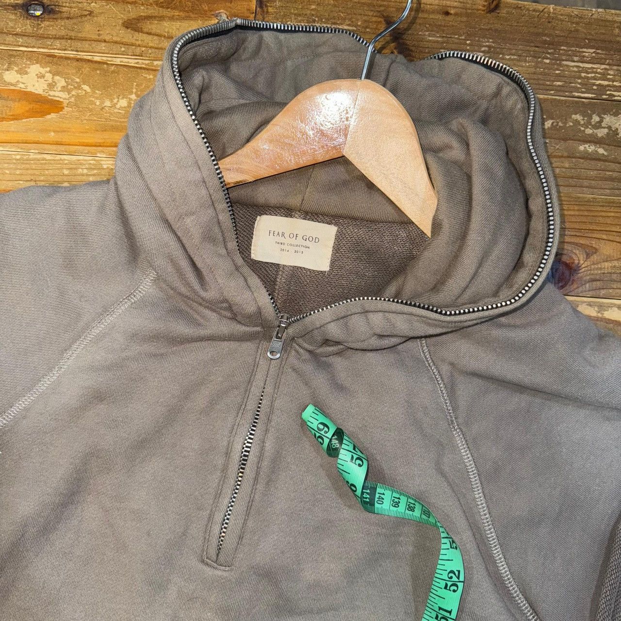 Fear of God Fear of God Third Collection Half Zip Hoodie size Large Size US L / EU 52-54 / 3 - 8 Thumbnail