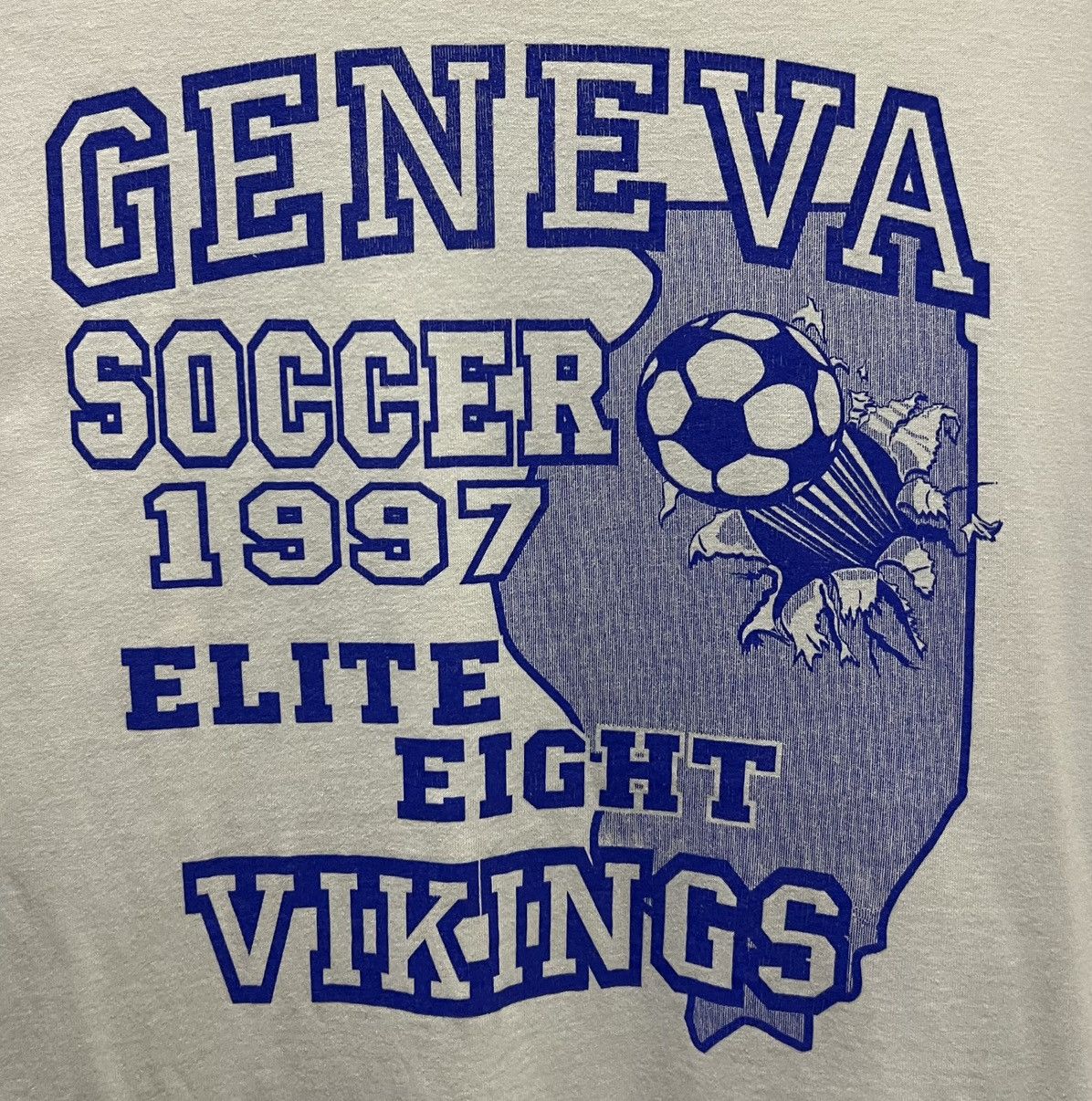 Russell Athletic × Vintage RUSSELL ATHLETIC GENEVA SOCCER 1997 ELITE EIGHT SHIRT Size US L / EU 52-54 / 3 - 3 Thumbnail