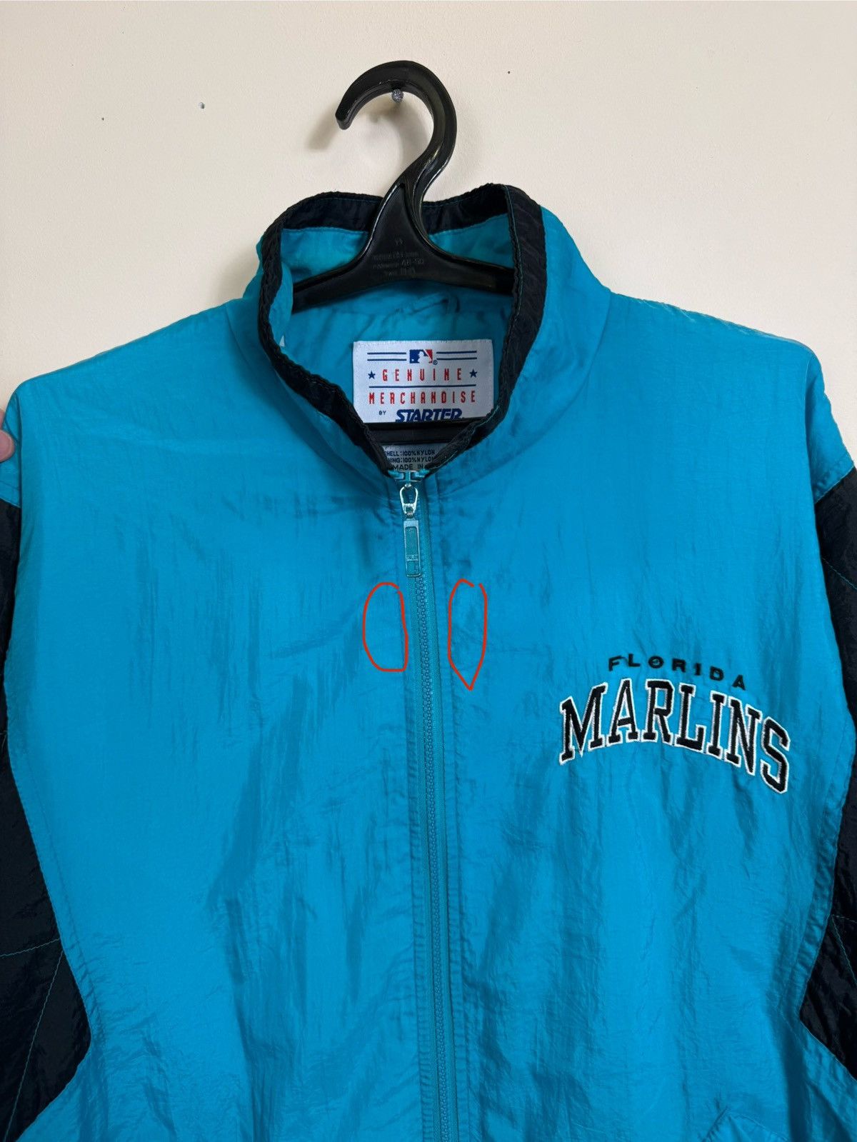 Starter Vintage Florida Marlins Starter Jacket Nylon MLB L Size US L / EU 52-54 / 3 - 13 Thumbnail