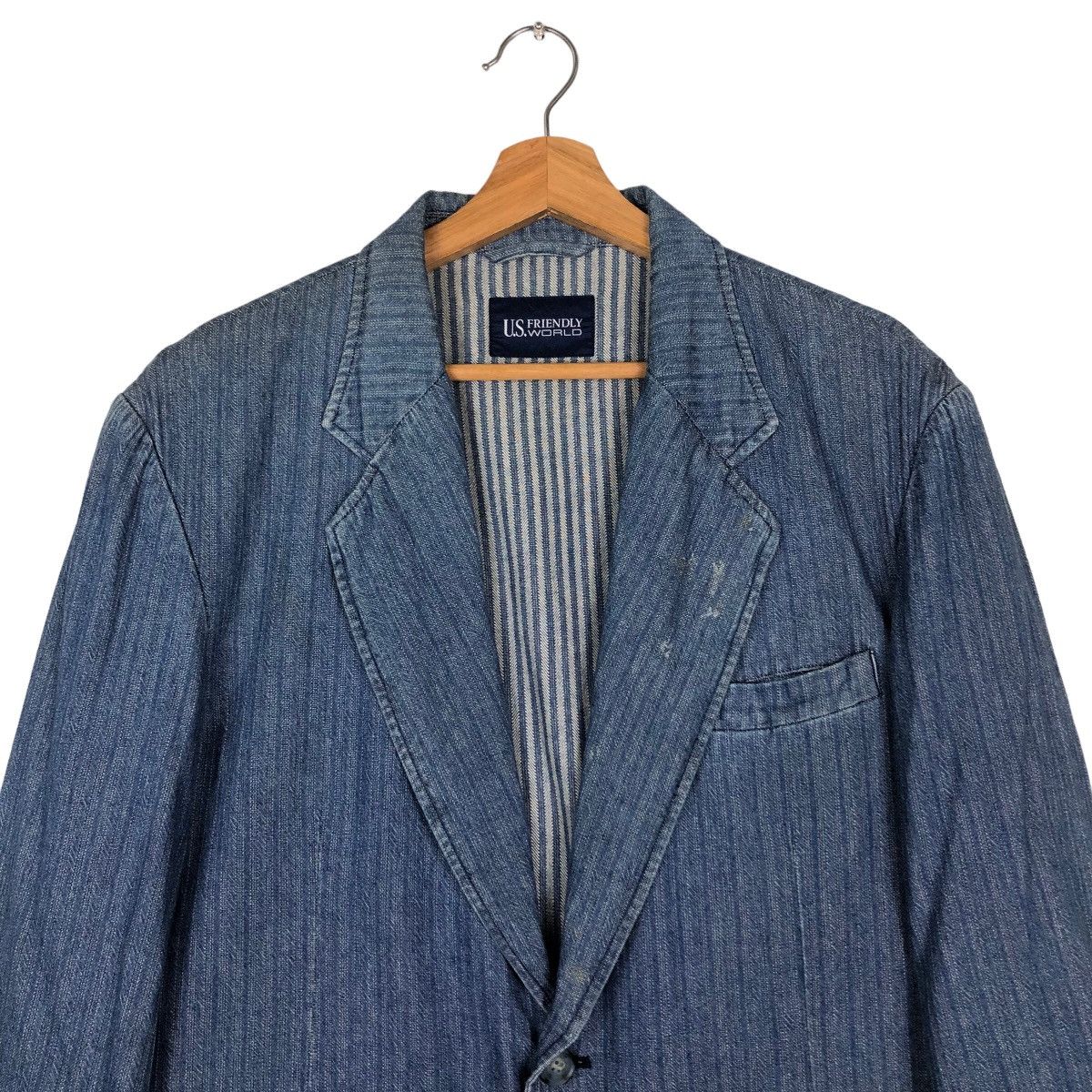 Japanese Brand 🔥Vintage Denim Jacket US World Inspire Kapital Japan Size US M / EU 48-50 / 2 - 3 Thumbnail