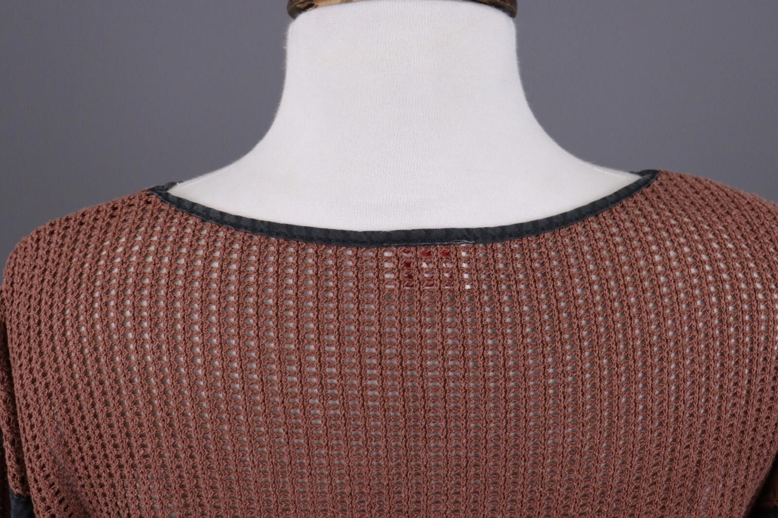 Christian Dior Monsieur Mondi Brown Knit Striped Geometric Sweater Size 36 / S Size M / US 6-8 / IT 42-44 - 12 Thumbnail