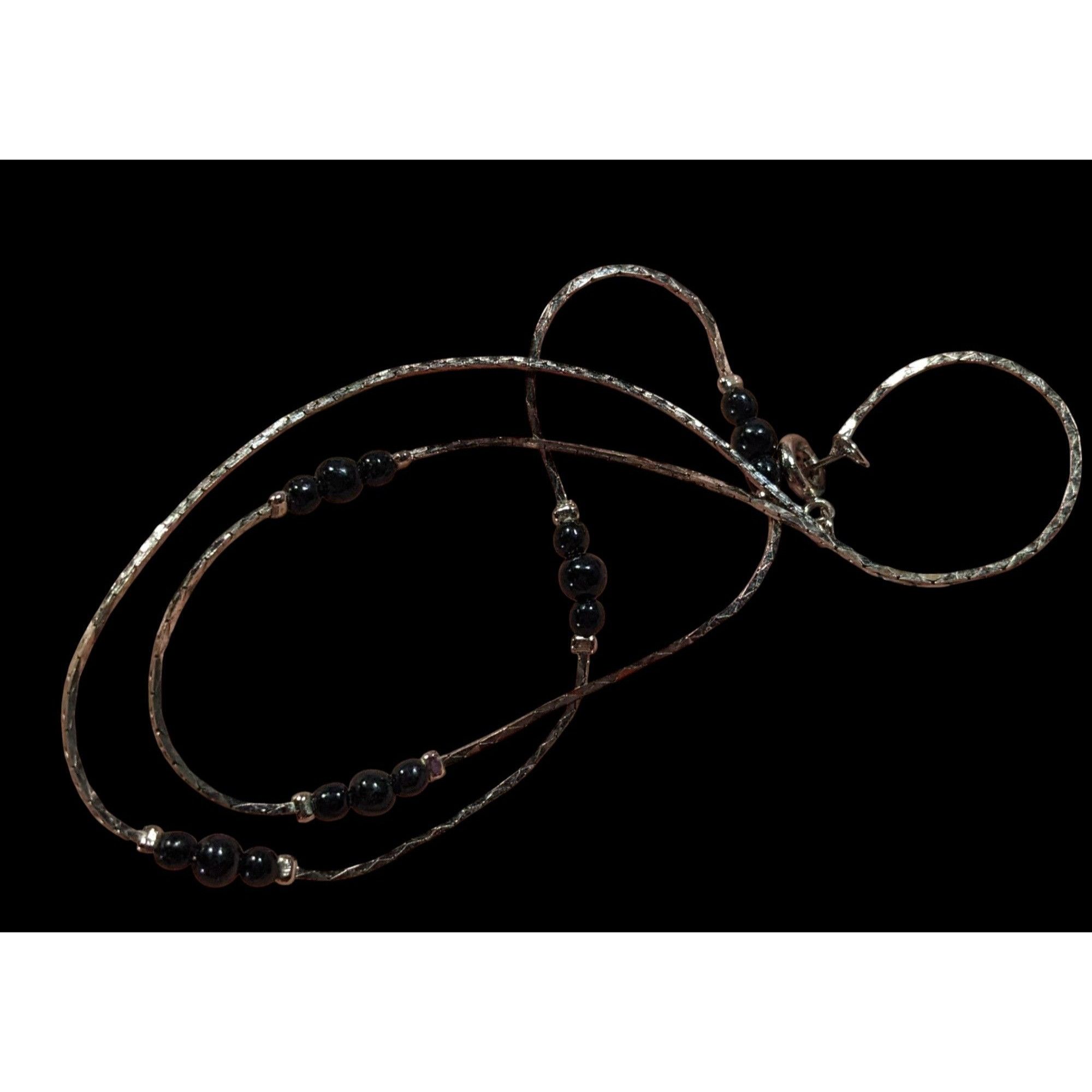 Other Elegant Minimalist Black And Silver Tone Station Necklace Size ONE SIZE - 6 Thumbnail