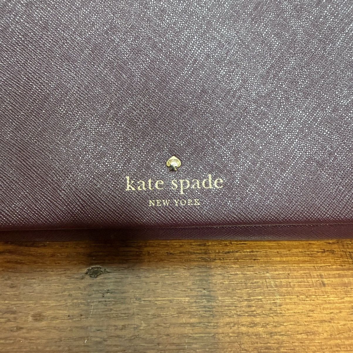 Kate Spade kate spade Plum Crossbody Wallet with Gold Logo Size ONE SIZE - 2 Thumbnail