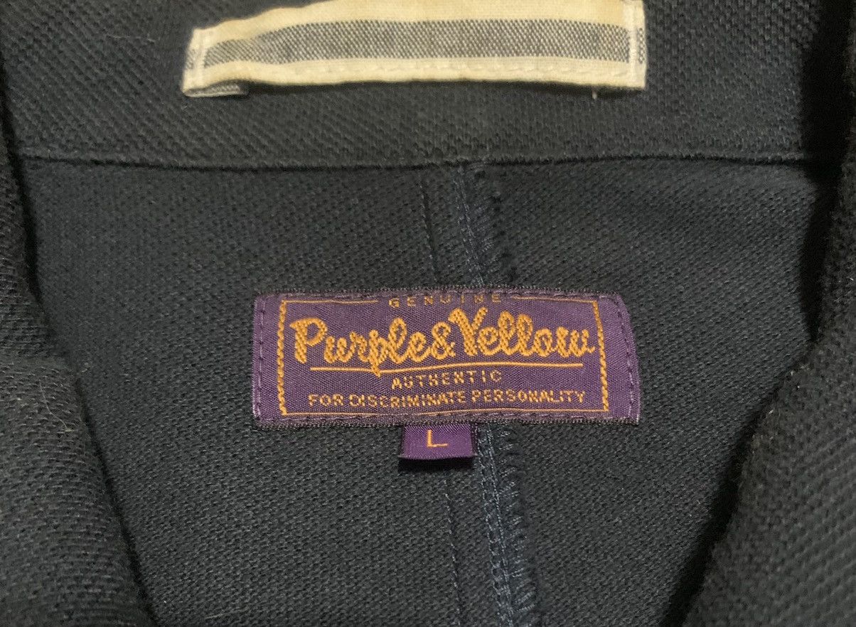 Japanese Brand Vintage Japanese Purple&Yellow Flannel Shirt Button Ups Size US L / EU 52-54 / 3 - 6 Thumbnail