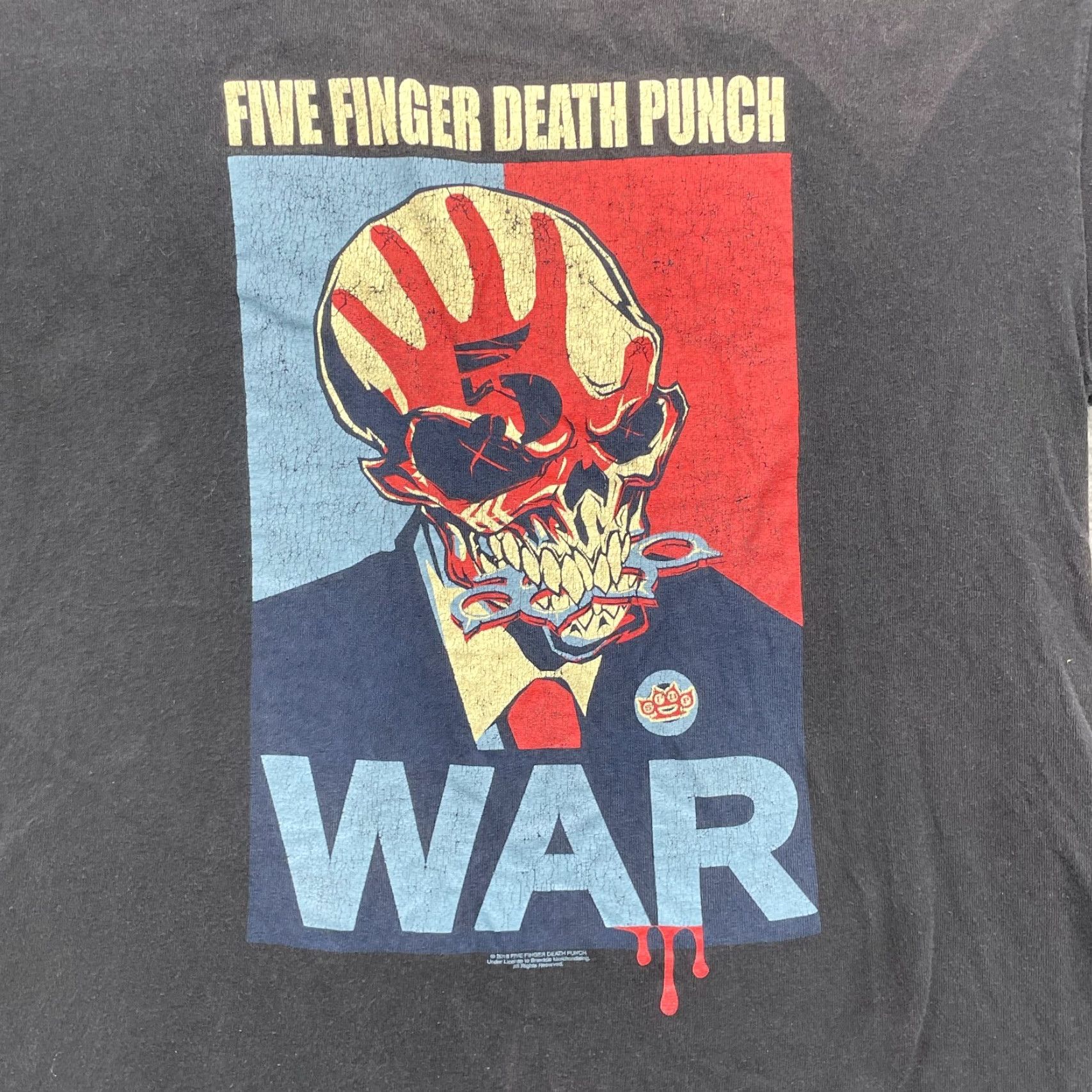 Vintage VINTAGE Five Finger Death Punch Band T-Shirt Men's Medium Black Punk Music Streetwear Shirt Mens M Black Rock Graphic Print 90s Music Vintage Size US M / EU 48-50 / 2 - 3 Thumbnail