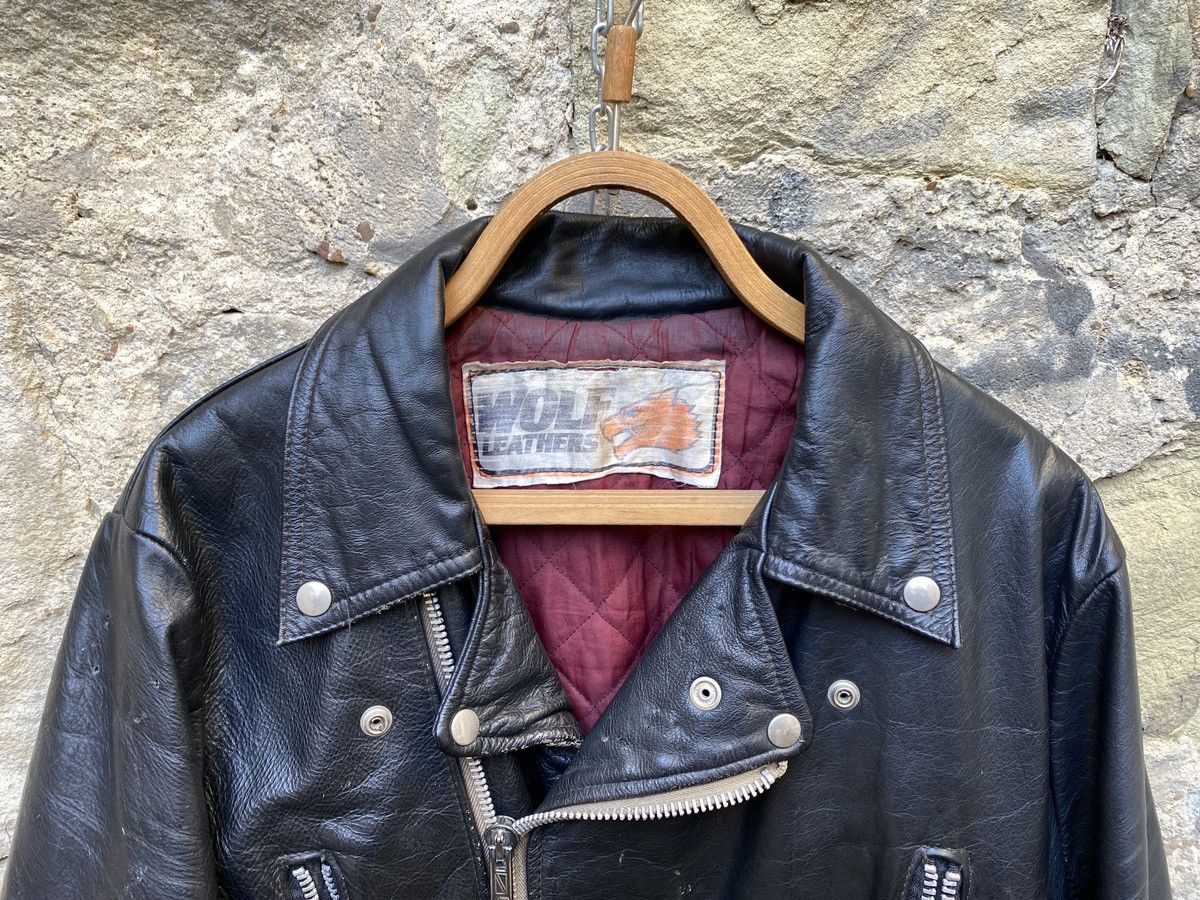 70s VINTAGE THE GENUINE LEATHER 本革 ジャケット 70s Oxblood Leather Long Belted Vintage Jacket Woven Collar