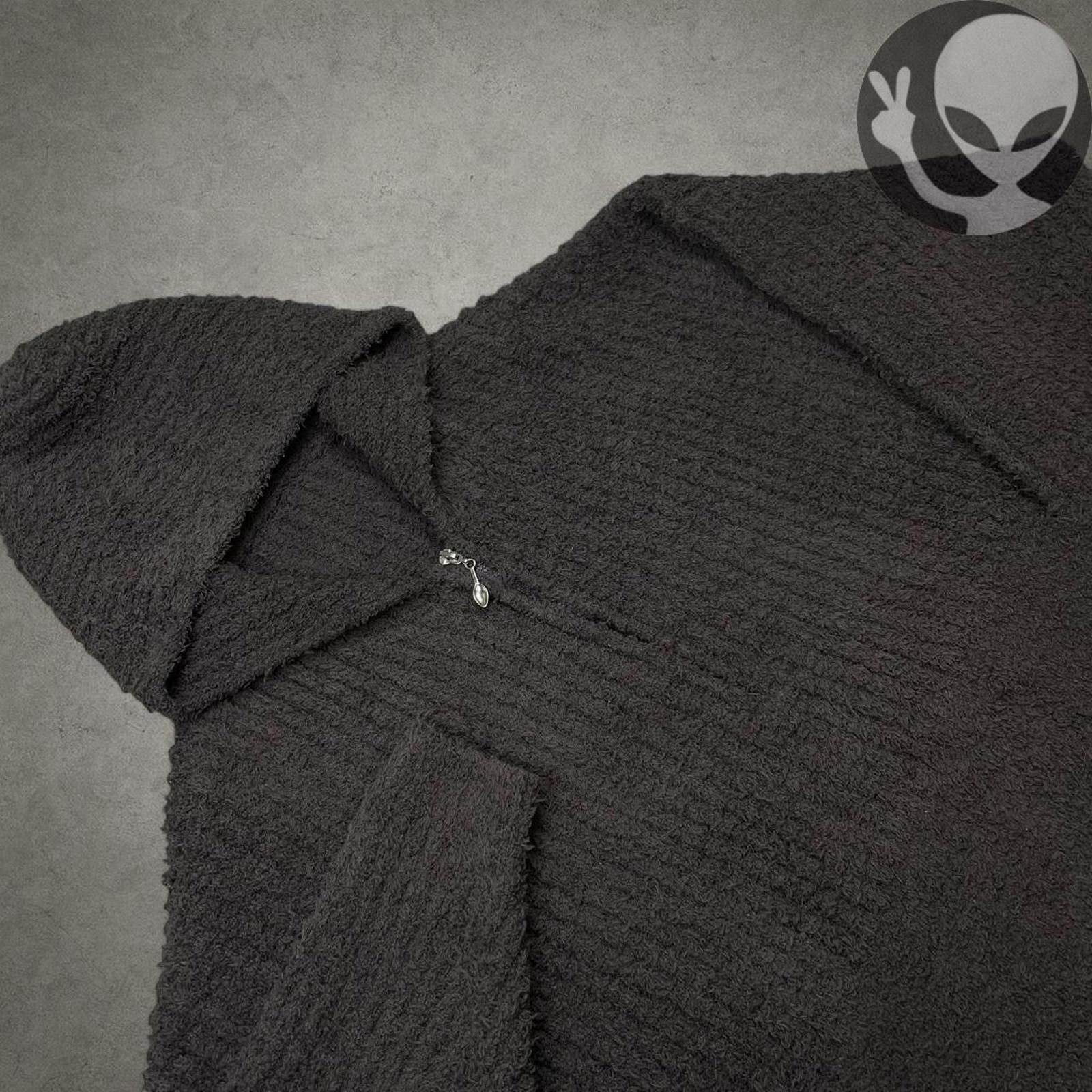 Other Custom Wool Robe adult extra large grey hooded pullover Size ONE SIZE - 4 Thumbnail