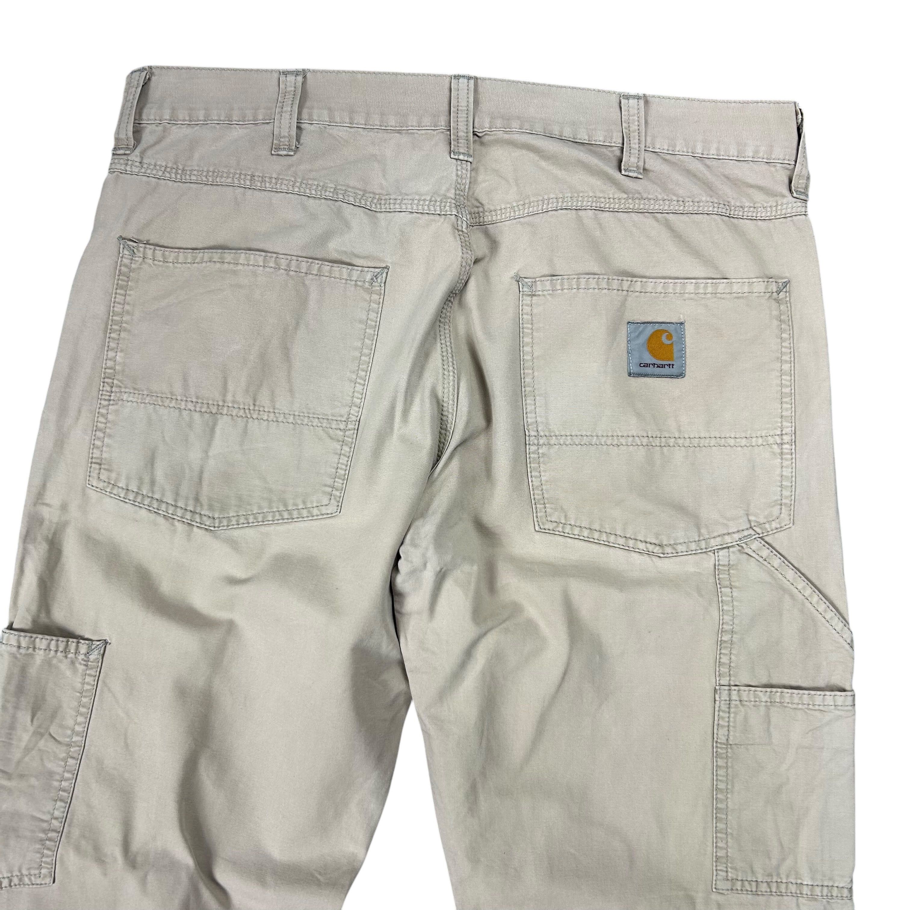 Carhartt Carhartt Trax Pant Beige Carpenter Straight W33L32 Size US 33 - 4 Thumbnail