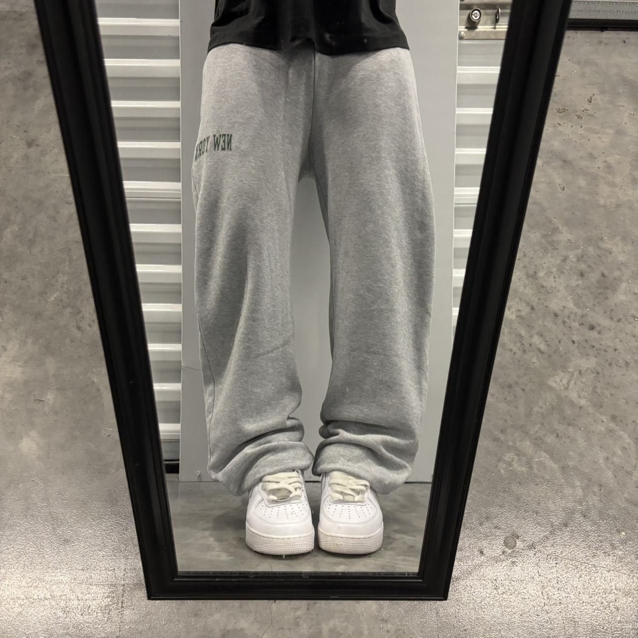 Japanese Brand × Vintage Crazy Vintage Y2K/2000s Light Grey Streetwear Essential Sweatpants! Size US 28 / EU 44 - 2 Thumbnail