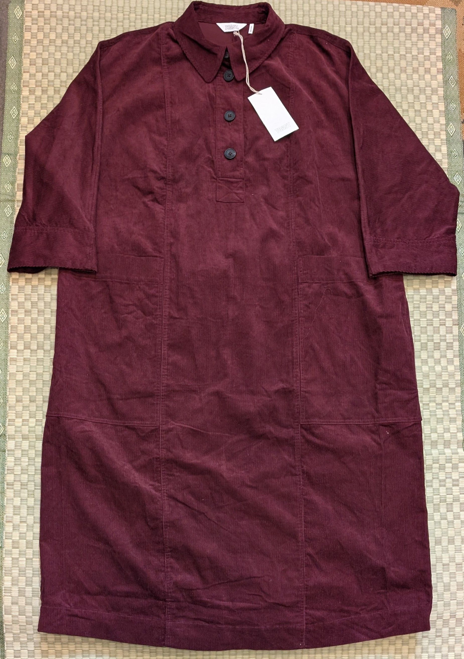 Other NWT Toast Organic Cord Tunic Dress in Beetroot Size L / US 10 / IT 46 - 1 Thumbnail